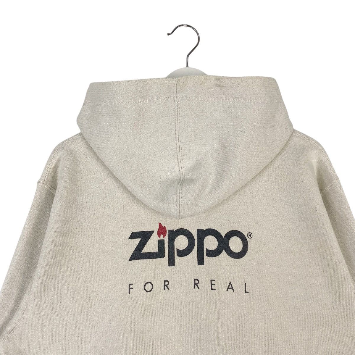 Vintage Vintage Zippo Hoodie Full Zip Sweater White Pullover Size L Size US L / EU 52-54 / 3 - 8 Thumbnail