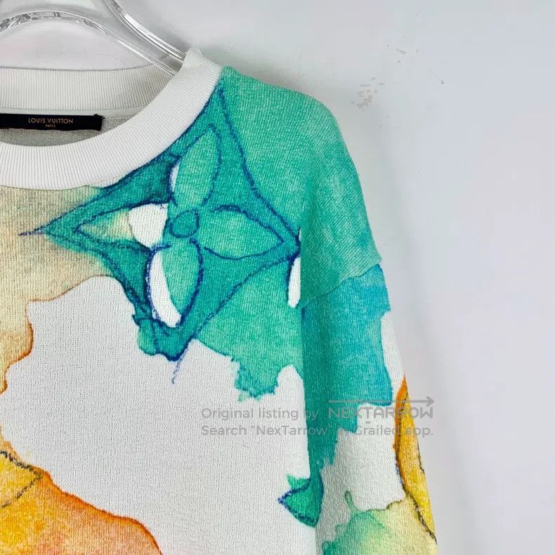 Louis Vuitton Louis Vuitton Long sleeve sweatshirt with white logo and c Size US M / EU 48-50 / 2 - 3 Thumbnail