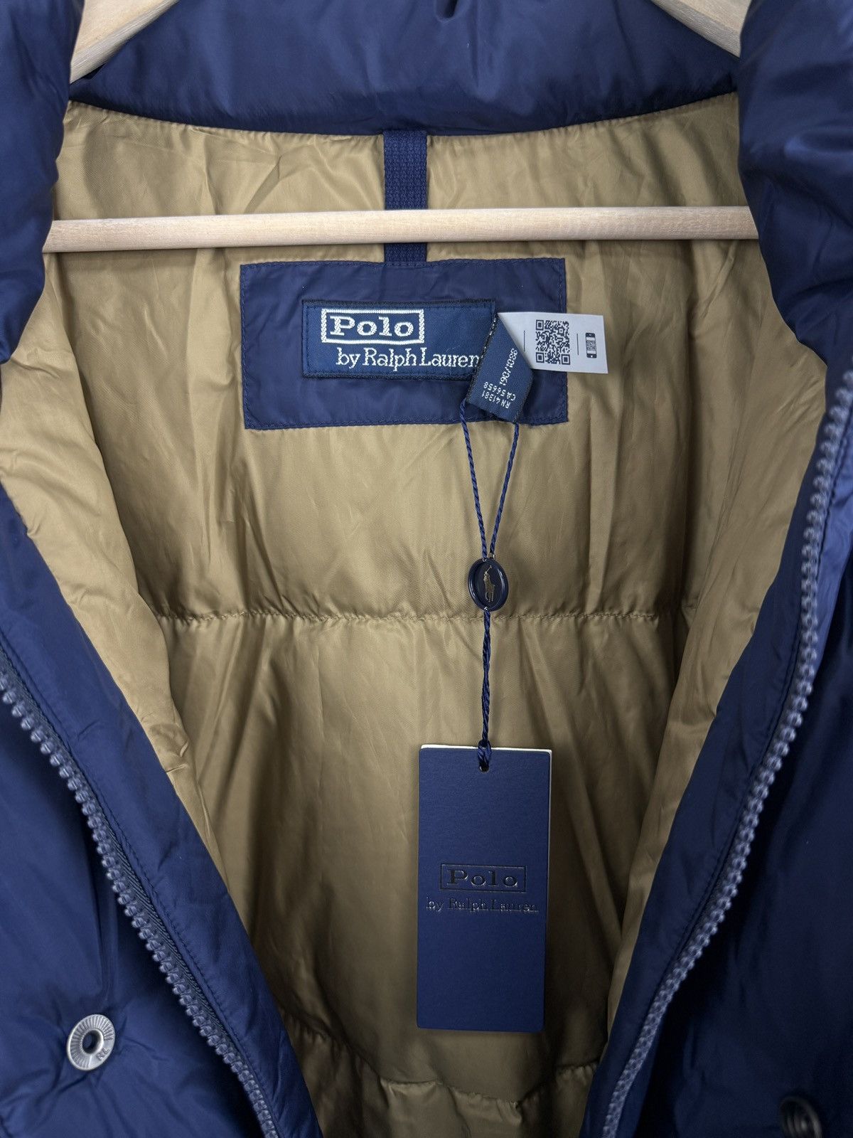 Polo Ralph Lauren 🇺🇸❗️NEW Ralph Lauren Hooded Down Puffer OWR 8/15 NAVY RAINER J Size US XXL / EU 58 / 5 - 11 Thumbnail