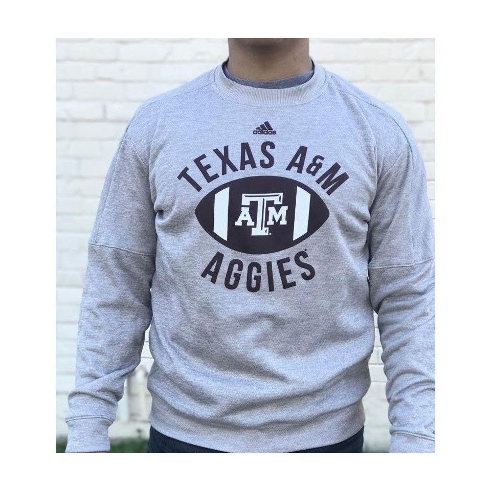 Adidas Adidas Texas A&M Univ Aggies men's sweatshirt XL Grey Maroon Size US XL / EU 56 / 4 - 1 Thumbnail