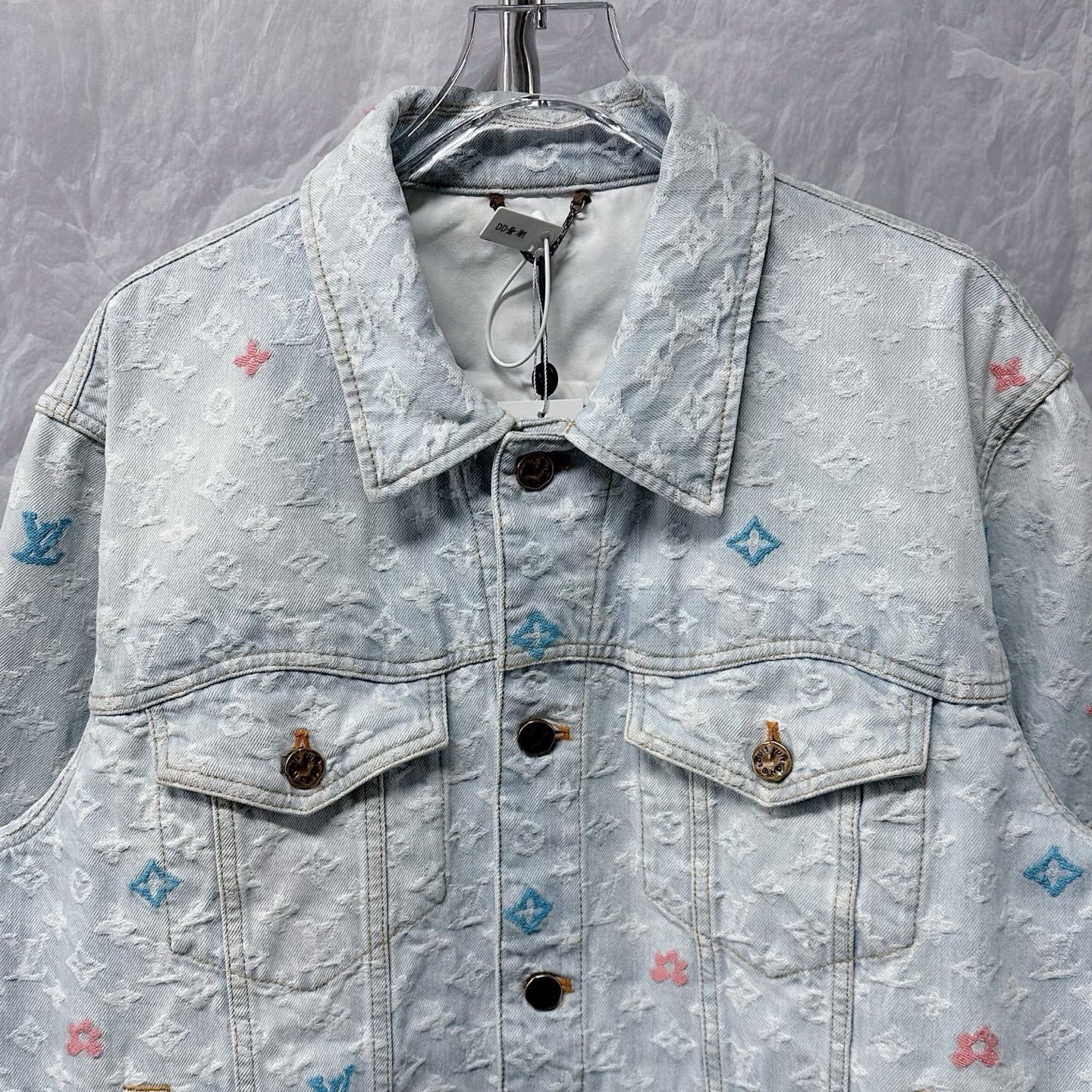 Louis Vuitton Louis Vuitton FW24 Tyler Collab Embroidered Denim Jacket Size US L / EU 52-54 / 3 - 2 Thumbnail