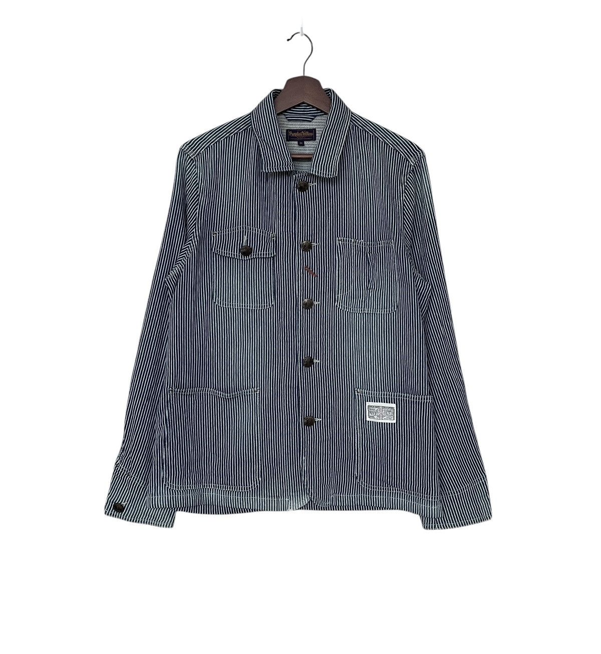 Japanese Brand × Vintage Vintage Japanese Brand Purple & Yellow Hickory Jacket 2000s Size US M / EU 48-50 / 2 - 1 Thumbnail