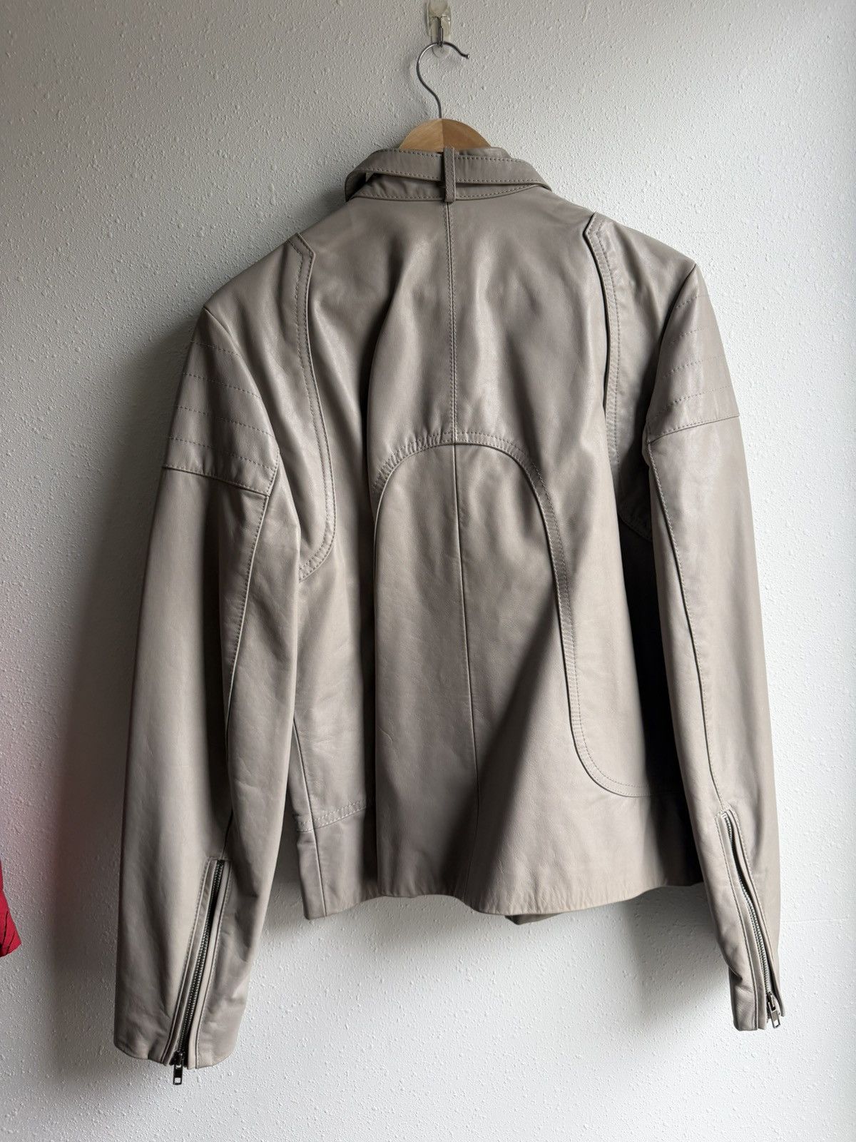 Maison Margiela Maison Margiela A/W 2009 Moto/Biker Jacket Beige Size US M / EU 48-50 / 2 - 7 Thumbnail
