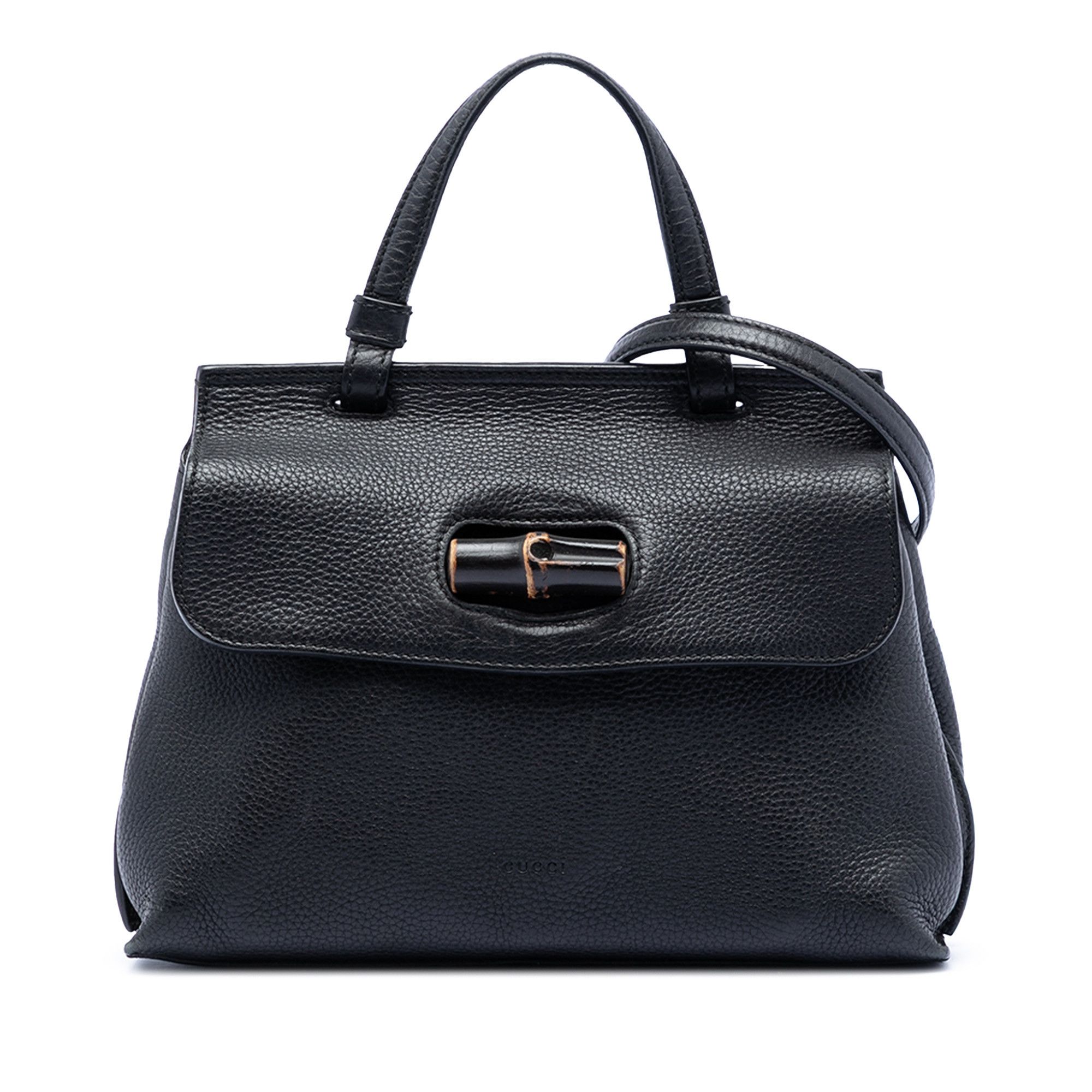 Gucci Gucci Small Leather Bamboo Daily Satchel Size ONE SIZE - 1 Thumbnail