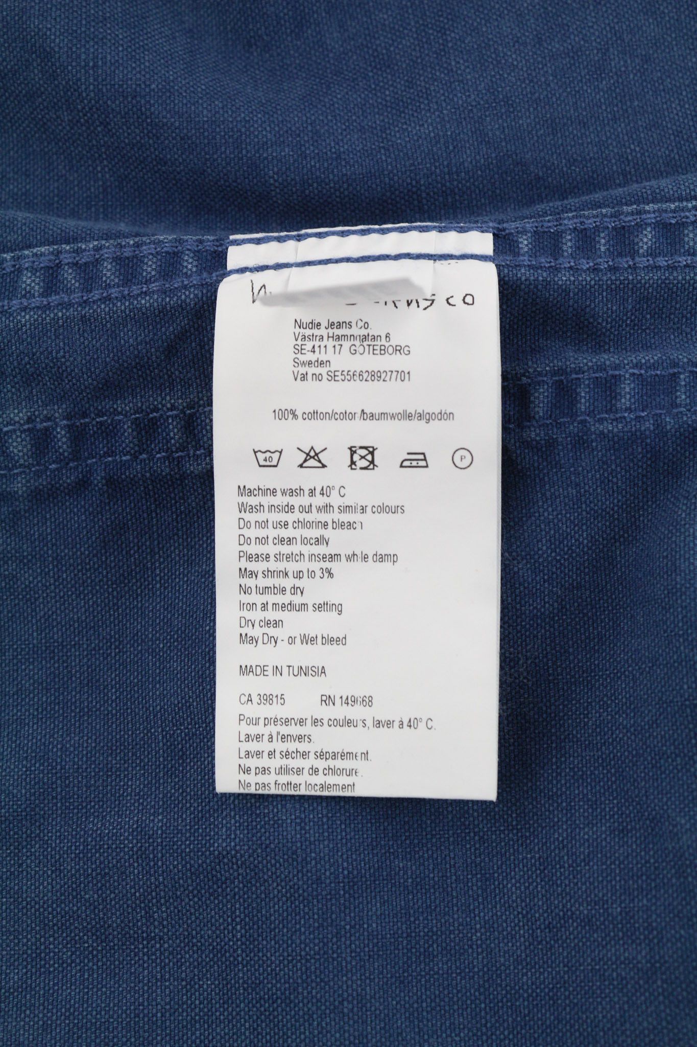 Nudie Jeans PAUL M Worker Polo Pockets Blue Jacket 81961 Size US M / EU 48-50 / 2 - 9 Thumbnail