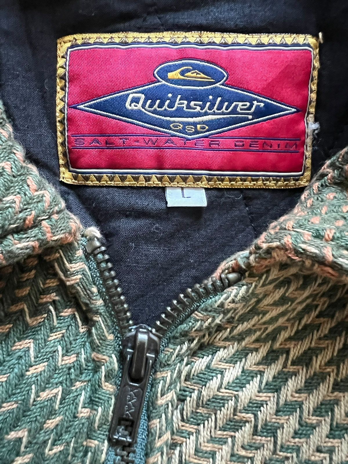 Quiksilver Vintage Quiksilver Knit Zipper Jacket Size US L / EU 52-54 / 3 - 15 Thumbnail