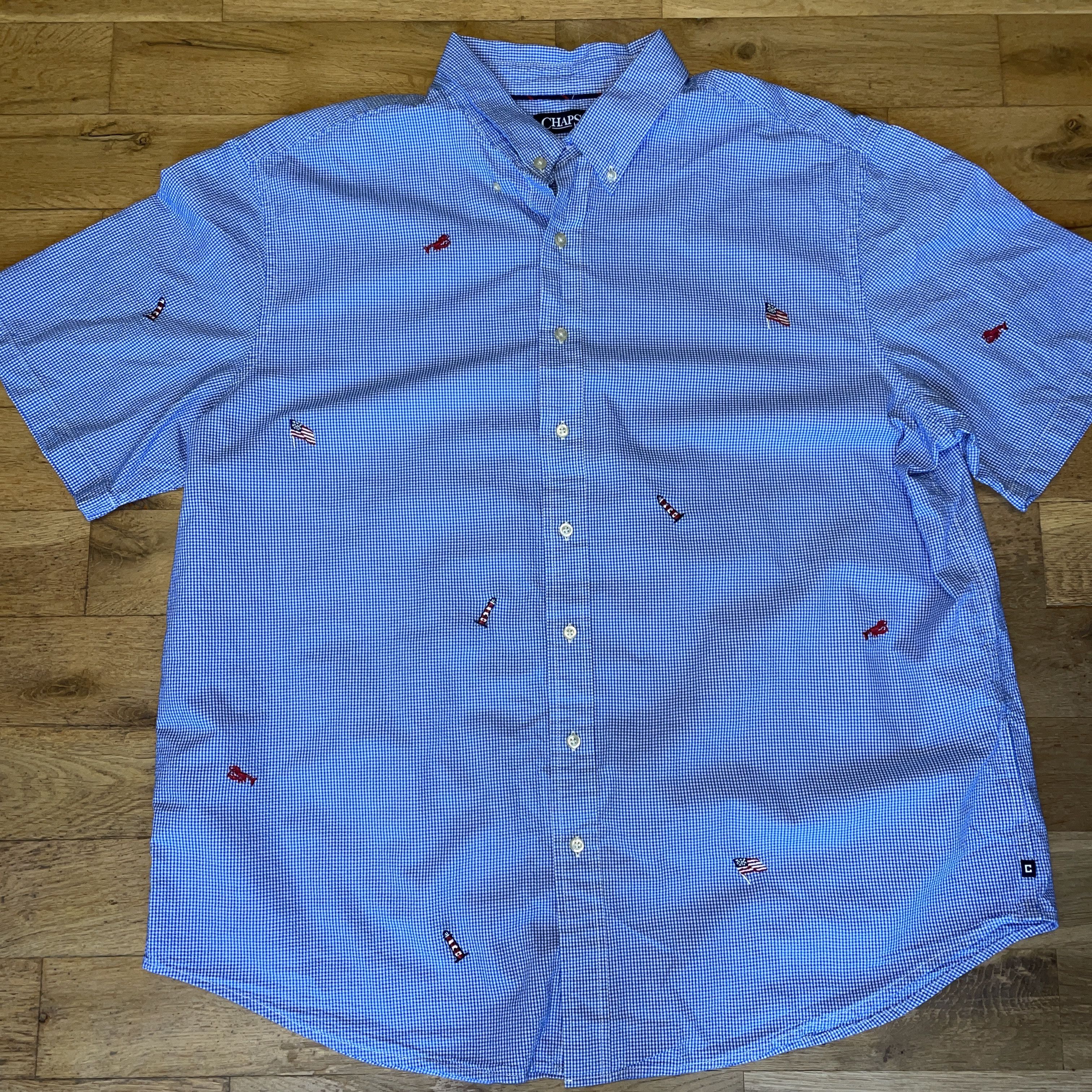 Chaps Chaps Men's Fashionable Shirt In Crampons Large Size 2 Xb Size US XXL / EU 58 / 5 - 1 Thumbnail