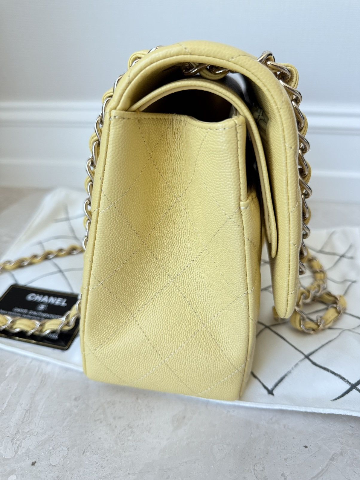 Chanel CHANEL Classic Large Flap Shoulder Bag Caviar Leather Purse Size ONE SIZE - 6 Thumbnail