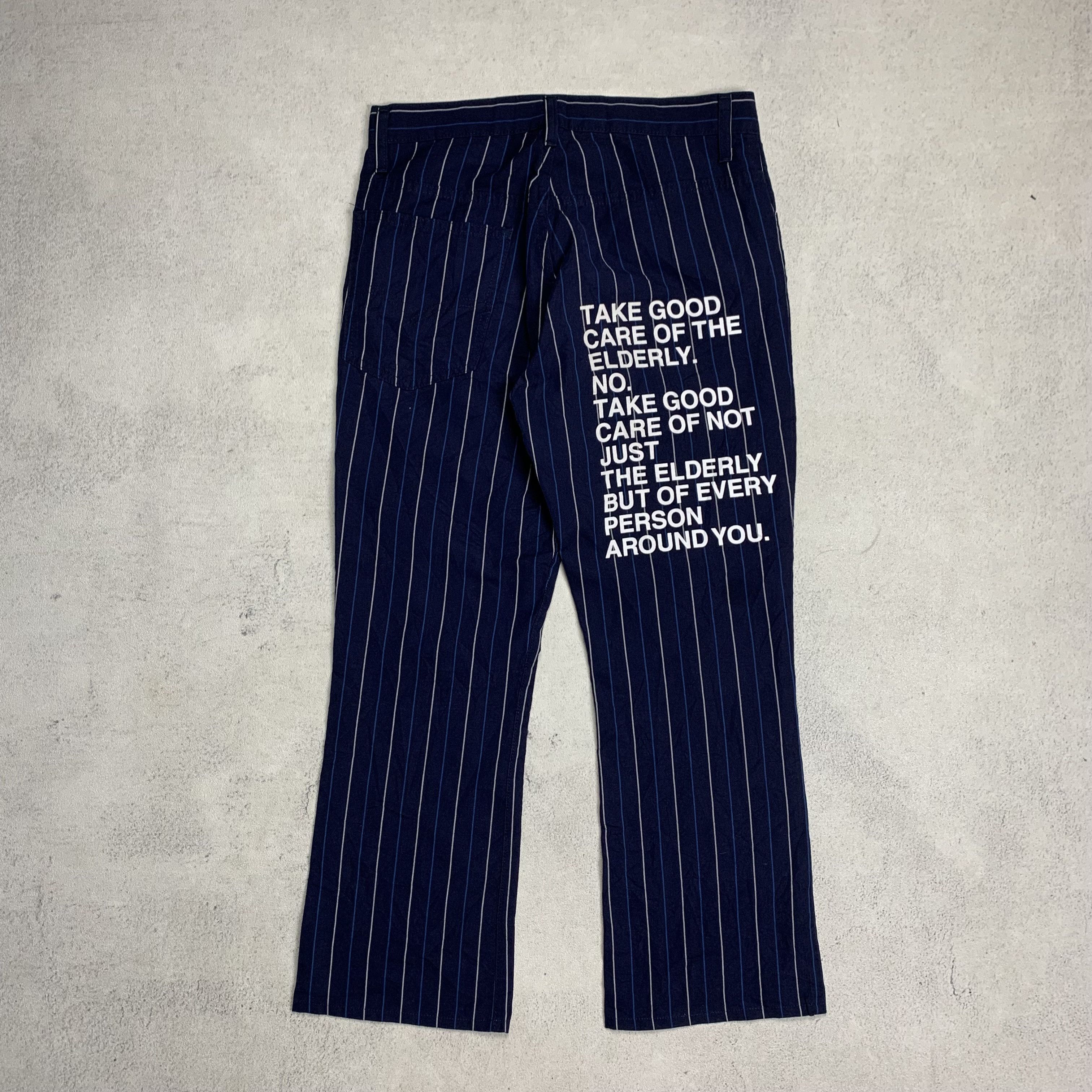 Comme des Garcons CDG Junya Watanabe Poem Striped Pants Size US 30 / EU 46 - 1 Thumbnail
