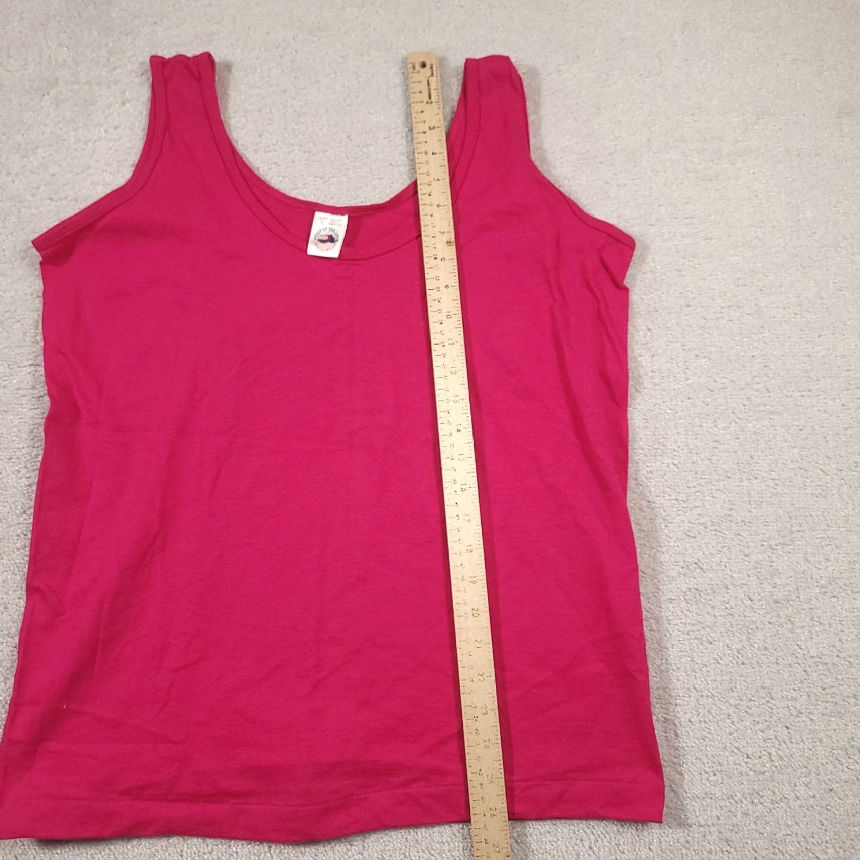Fruit Of The Loom VINTAGE Fruit of the Loom Tank Top Womens Large 100% Cotton USA Pink Fuchsia 90s Tank Top Womens Large 100% Cotton USA 80s Theme Size L / US 10 / IT 46 - 5 Thumbnail