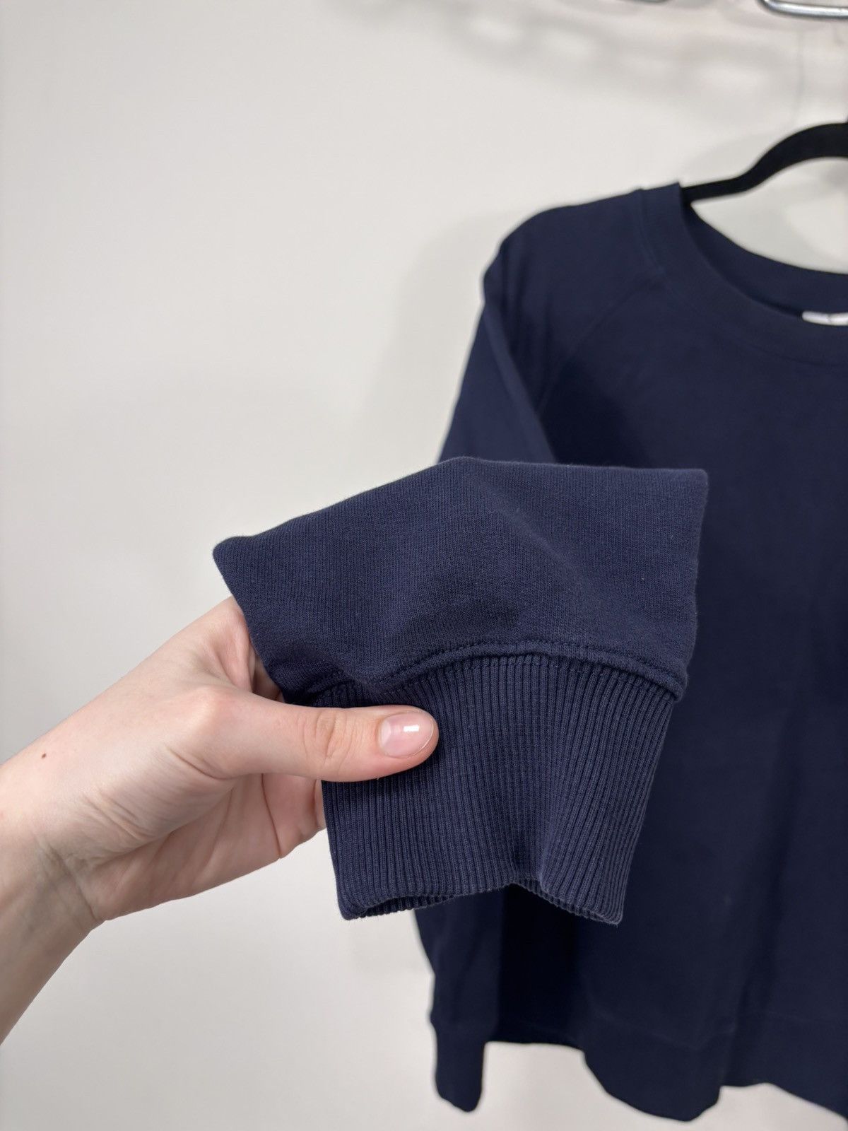 Arket Arket Men’s Navy Blue Basic Cotton Sweatshirt Pullover Size US L / EU 52-54 / 3 - 11 Thumbnail