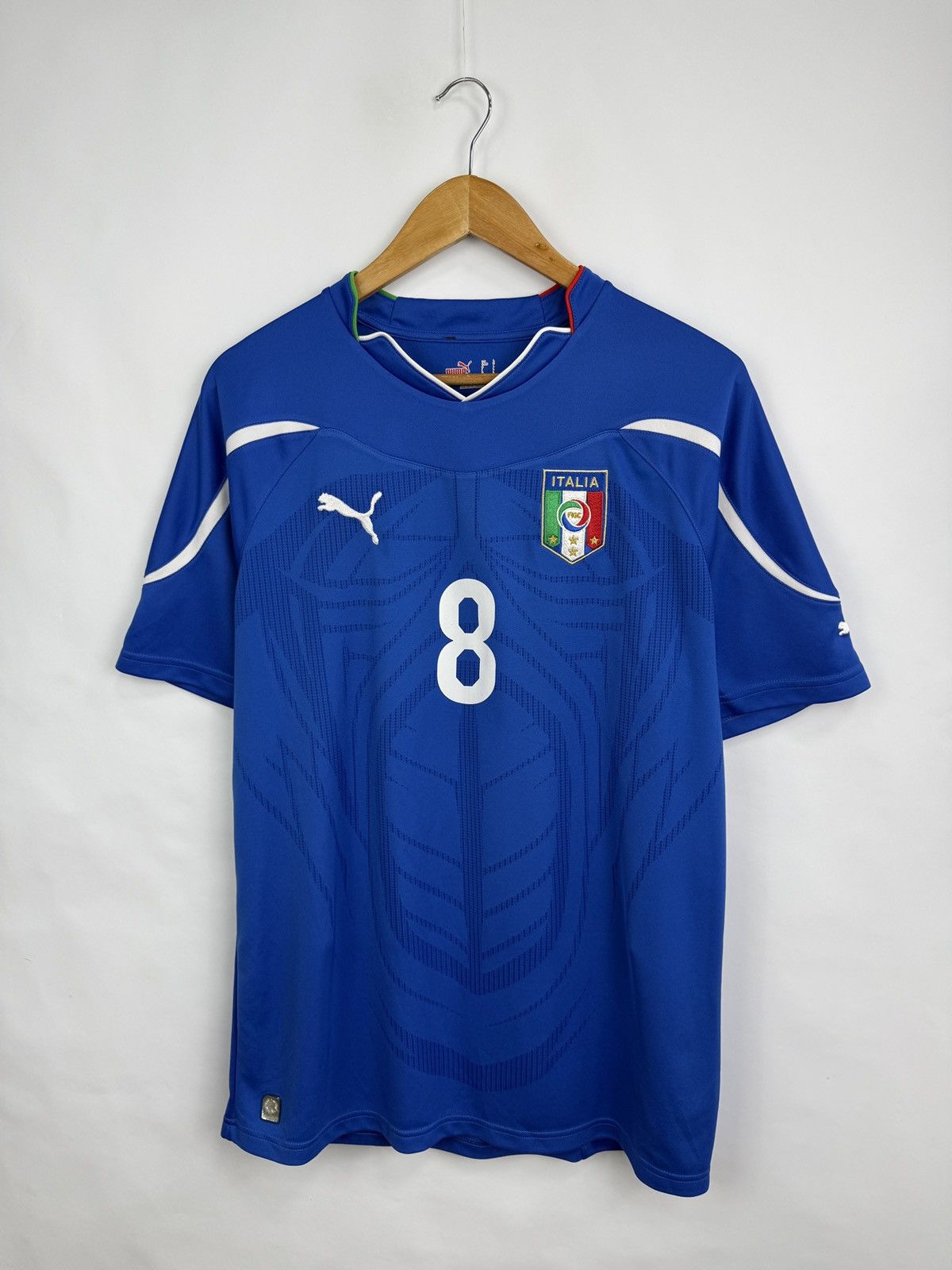 Puma 🇮🇹 Vintage 2010 Gennaro Gattuso #8 Puma Italy Soccer Jersey Size US L / EU 52-54 / 3 - 5 Thumbnail