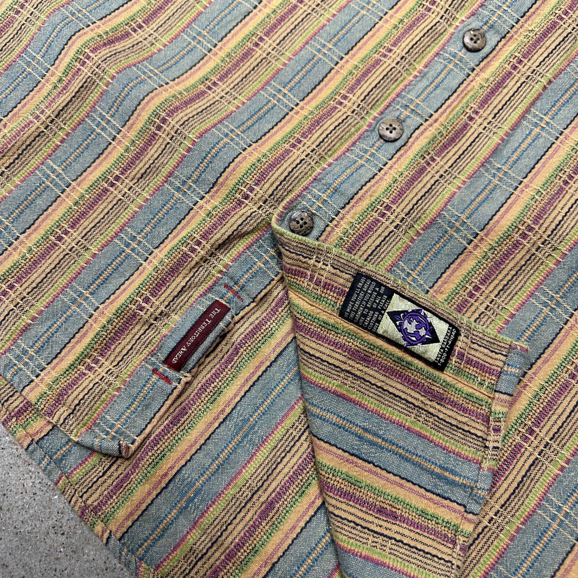 The Territory Ahead × Vintage Vintage The Territory Ahead Heavyweight Knit Button Up Shirt Size US L / EU 52-54 / 3 - 3 Thumbnail