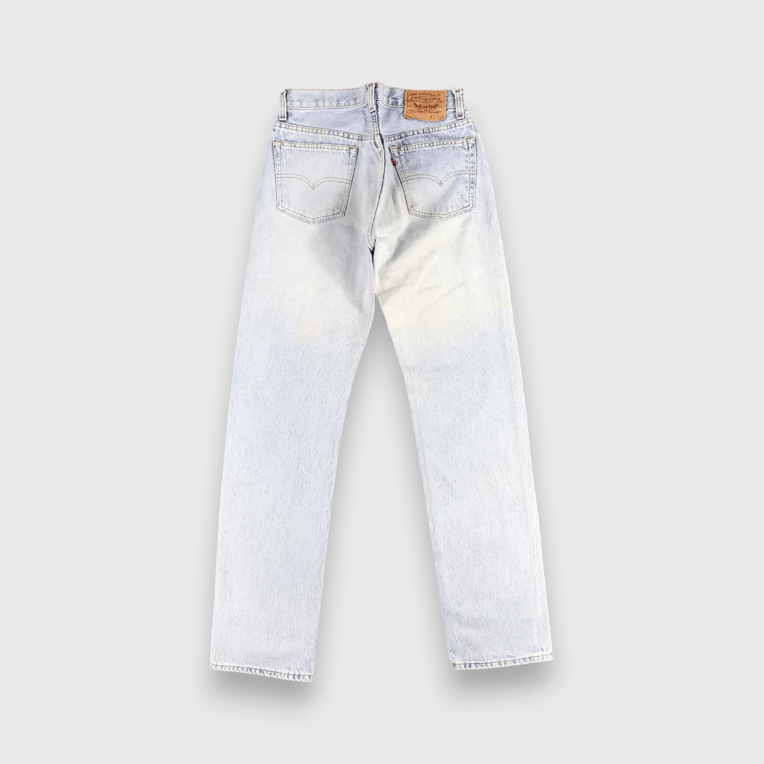 Levi's 90s Vintage Light Wash Levis 501 Jeans-J1909 Size US 28 / EU 44 - 2 Thumbnail