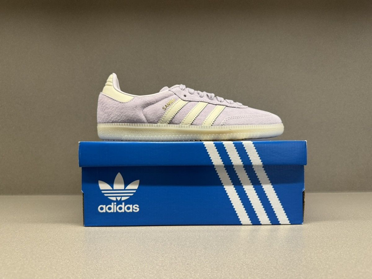 Adidas Adidas Samba OG Silver Dawn Chalk Size US 11.5 / EU 44-45 - 3 Thumbnail