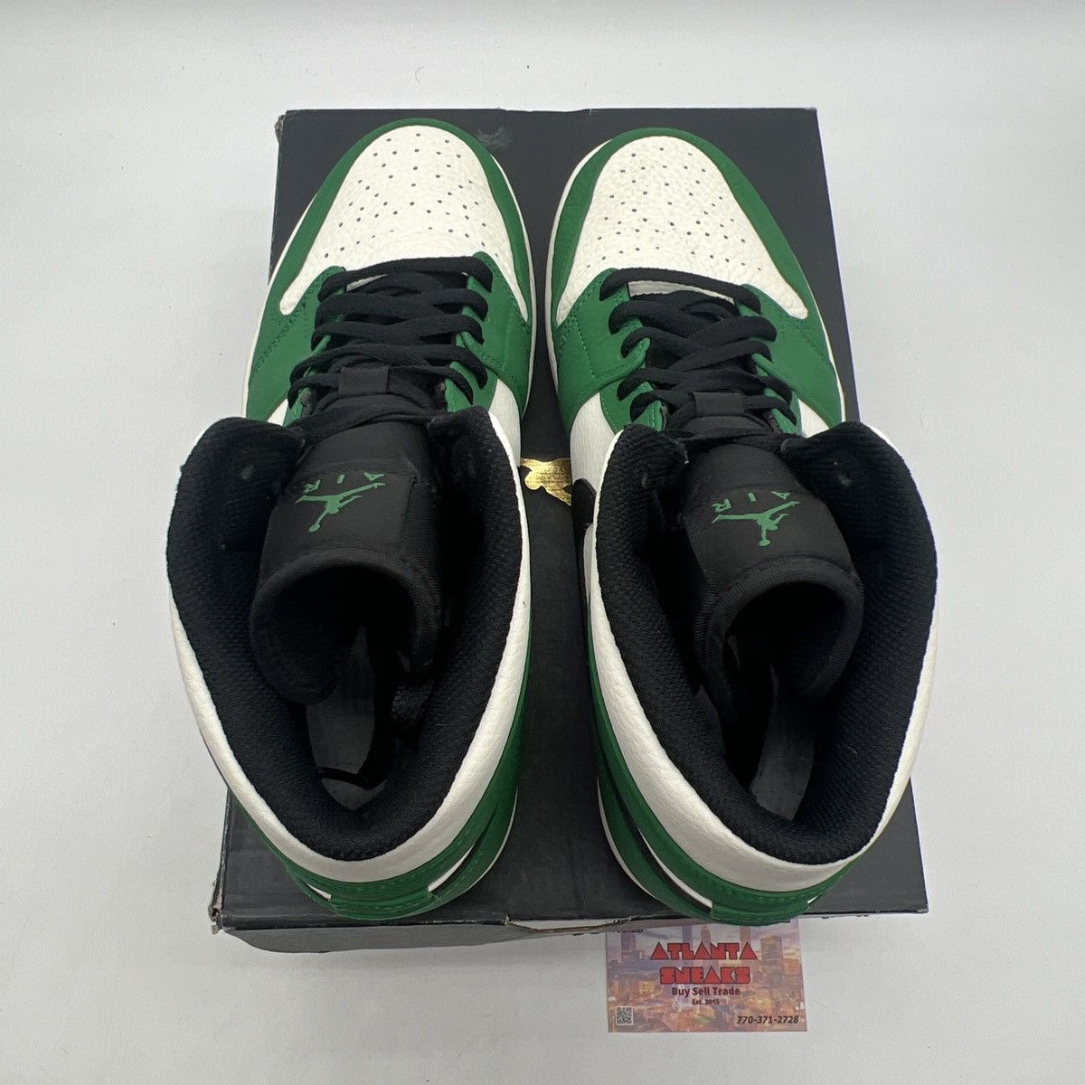 Nike Air Jordan 1 Mid pine green Size US 11 / EU 44 - 7 Thumbnail