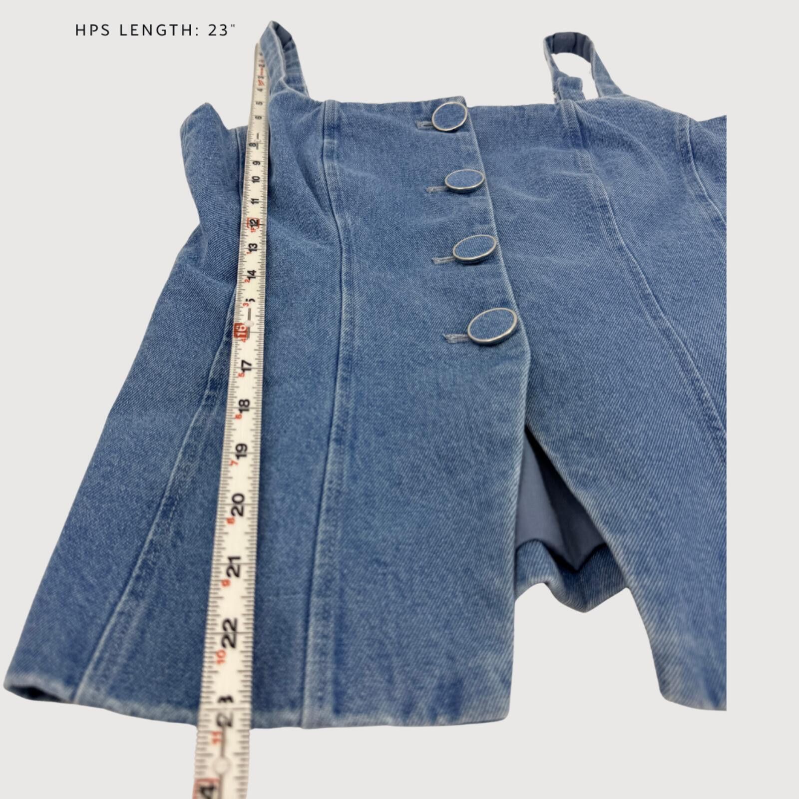 Other Caroline Constas Denim Corset Vest Top Medium Wash 6 Size M / US 6-8 / IT 42-44 - 6 Thumbnail