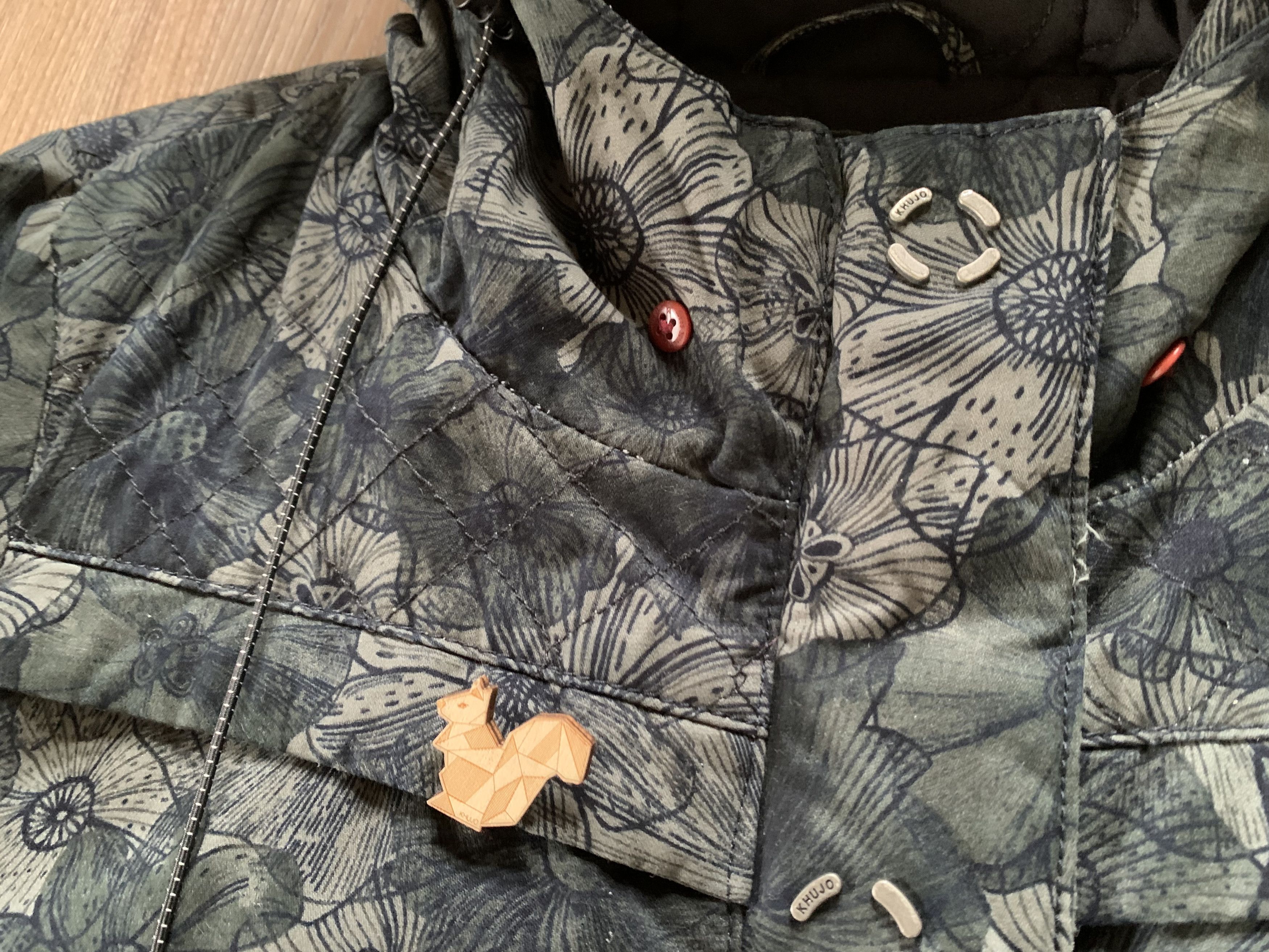 khujo Khujo Banita Quilted Floral Pattern Parka Jacket Size L / US 10 / IT 46 - 6 Thumbnail