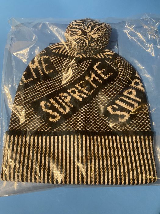 Supreme New SUPREME BANNER BEANIE FW21 deadstock 2021 | Grailed