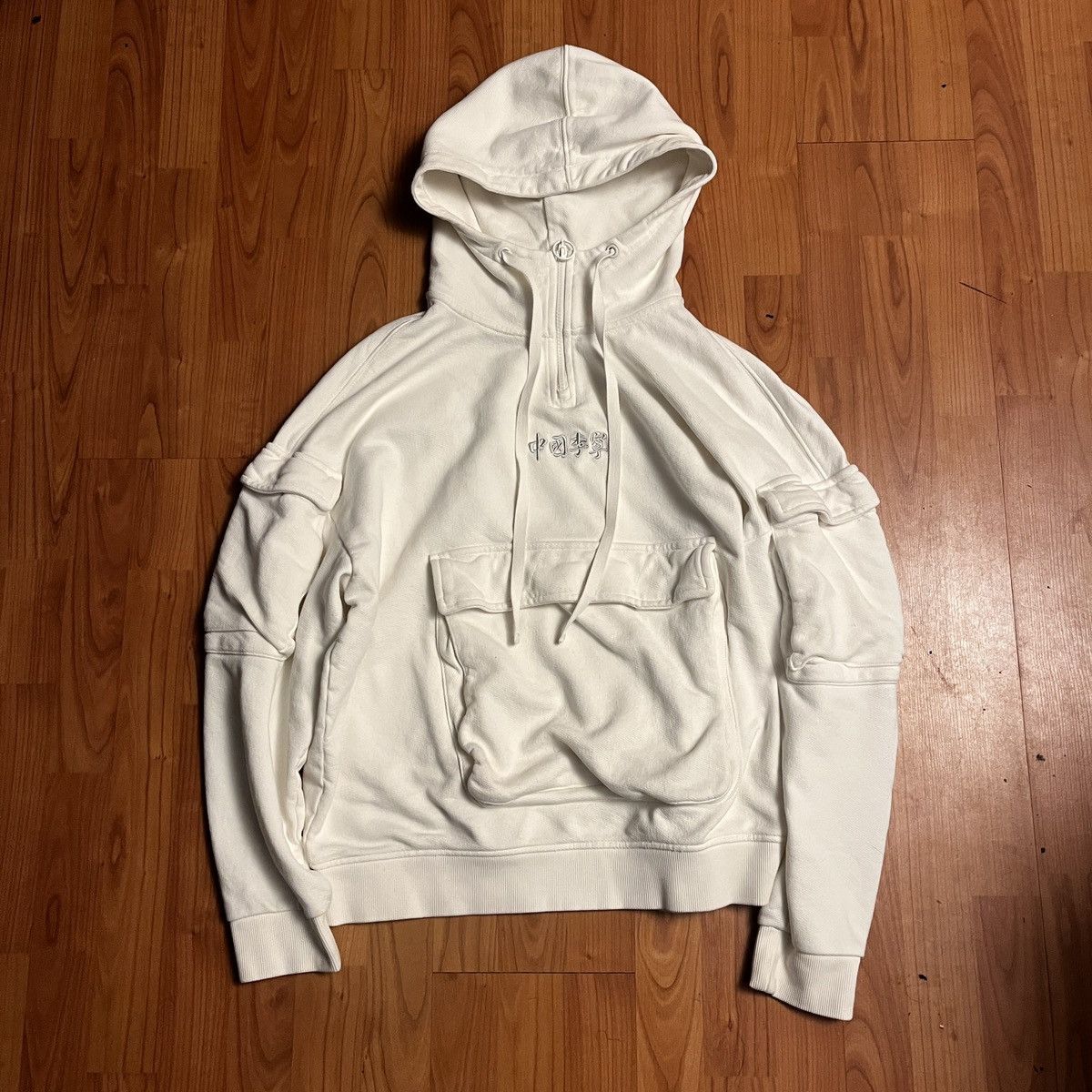 Other Vintage Lin-Ning Multi Pocket Hoodie Size XL Avant Garde Size US XL / EU 56 / 4 - 1 Thumbnail