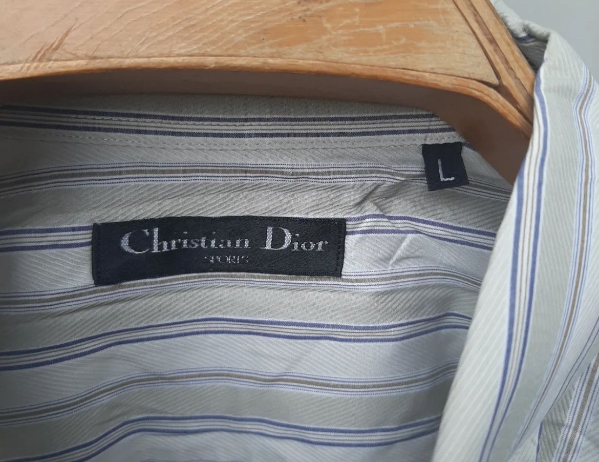 Christian Dior Monsieur 2000s Christian Dior Monsieur Striped Longsleeve Shirt Size US L / EU 52-54 / 3 - 3 Thumbnail