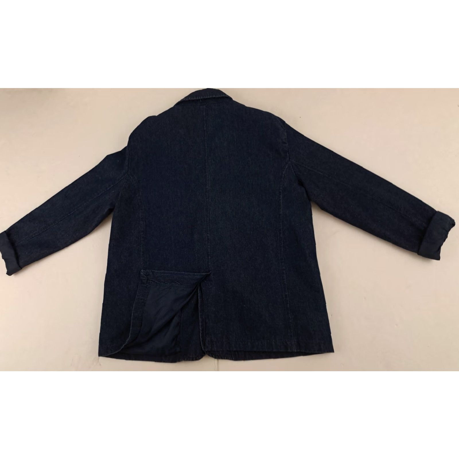 Haband VINTAGE Haband Travlers Denim Blue Jean Button Blazer Lined Coat Large Men Jacket Blazer Size US 33 - 7 Thumbnail