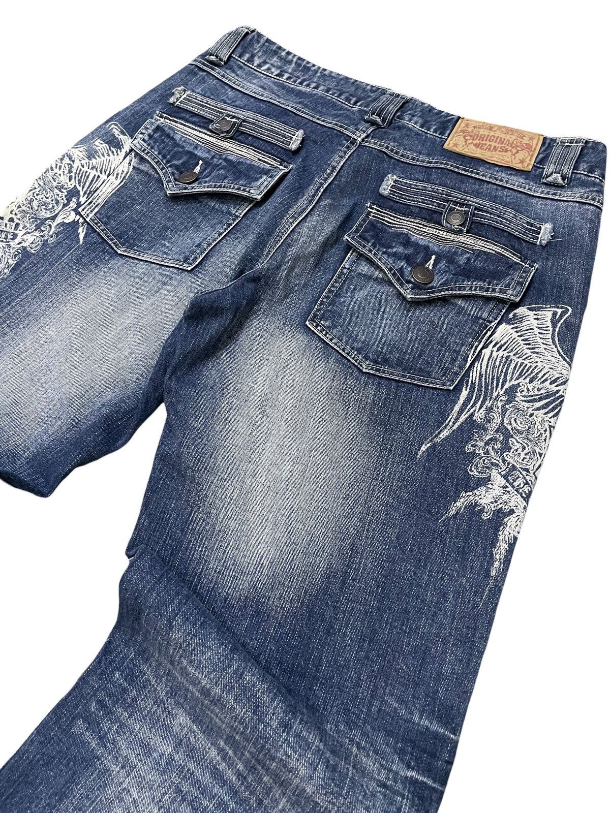 Hysteric Glamour × Japanese Brand × Red Monkey undercover gothic wing skull style baggy loose jeans Size US 34 / EU 50 - 14 Thumbnail