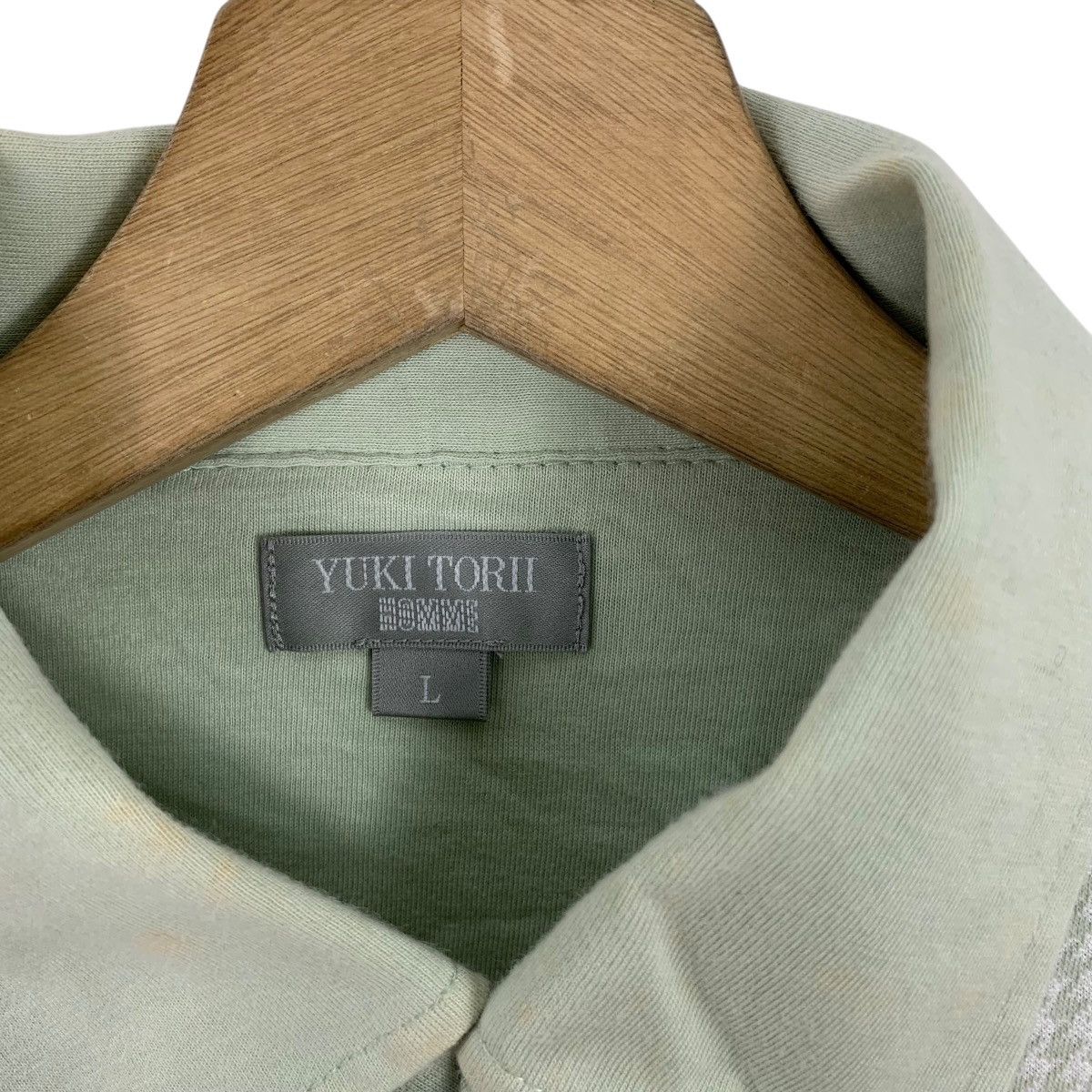 Other Vintage YUKI TORI HOMME Collection Houndstooth Tee Shirt Size US L / EU 52-54 / 3 - 7 Thumbnail