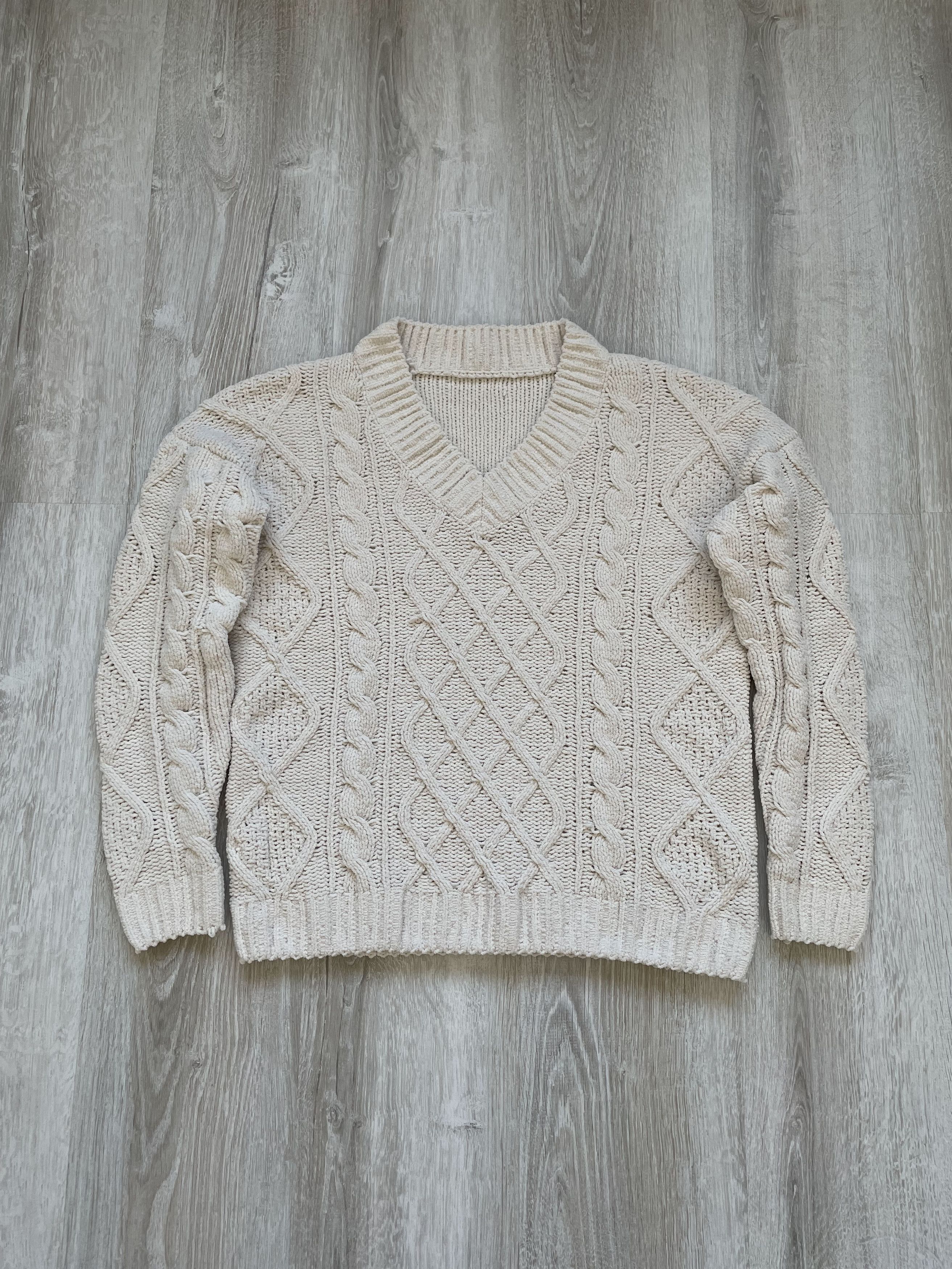 Other Vintage Y2K V neck Fisherman Knit Sweater Size US S / EU 44-46 / 1 - 1 Thumbnail