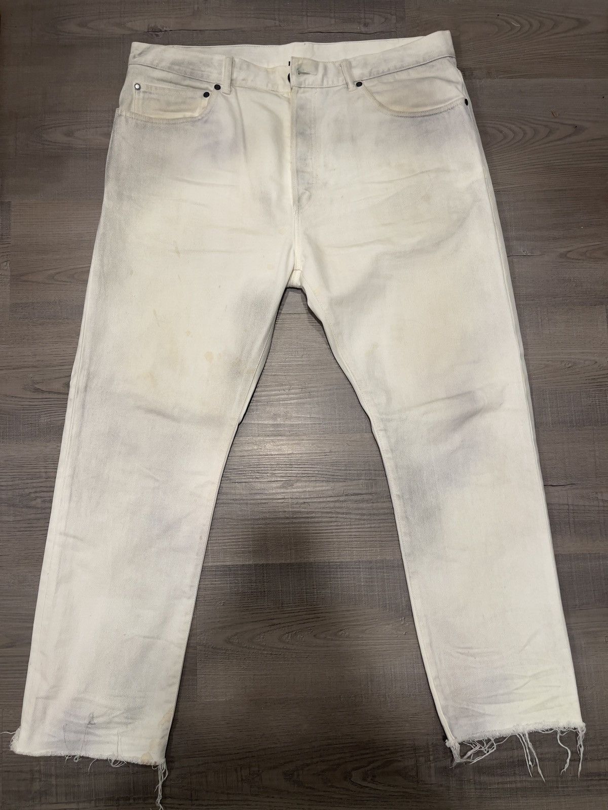 John Elliott John Elliot White raw hem Japanese denim Size US 36 / EU 52 - 1 Thumbnail