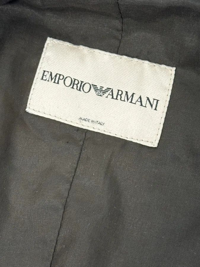 Emporio Armani 2000s Emporio Armani Black Leather Combination Size 42R - 16 Thumbnail