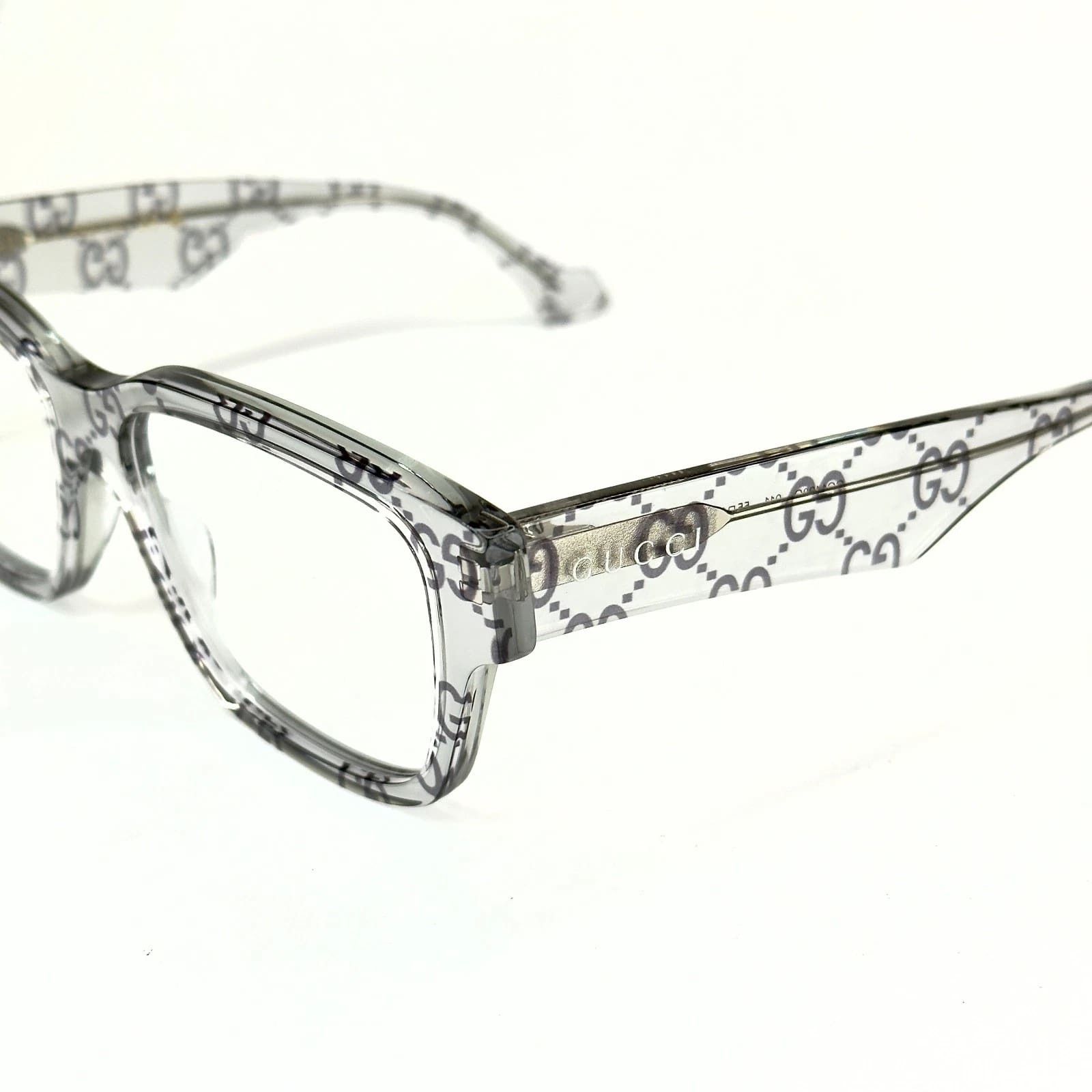 Gucci GUCCI GG1428O 1428 GG Monogram Print Unisex Eyeglasses 011 Size ONE SIZE - 8 Thumbnail