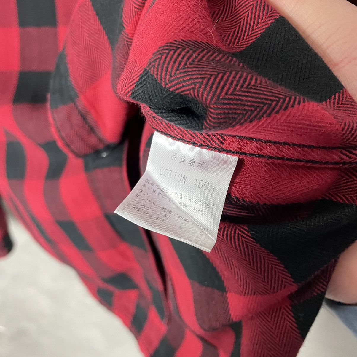 The Flat Head The Flat Head Ombré Check Western Shirt Black/Red Size US L / EU 52-54 / 3 - 8 Thumbnail