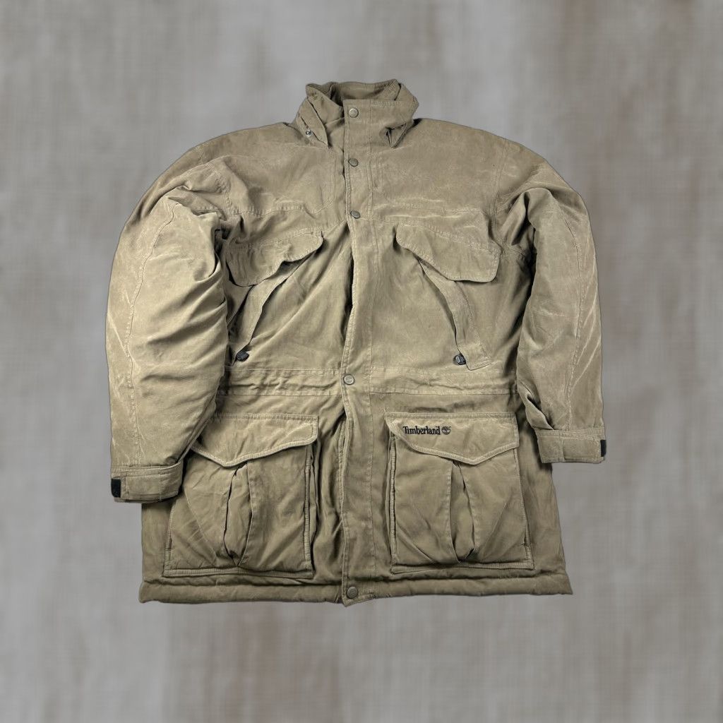 Timberland Timberland Weathergear Coat Mens M Brown Canvas Insulated Parka Workwear Jacket Size US M / EU 48-50 / 2 - 1 Thumbnail