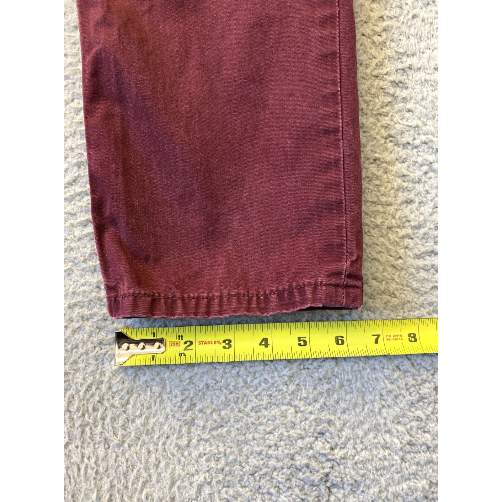 Levi's LEVI'S Chino Pants Mens Size 32x32 Red Cotton Slim Fit Straight Leg Size US 32 / EU 48 - 5 Thumbnail