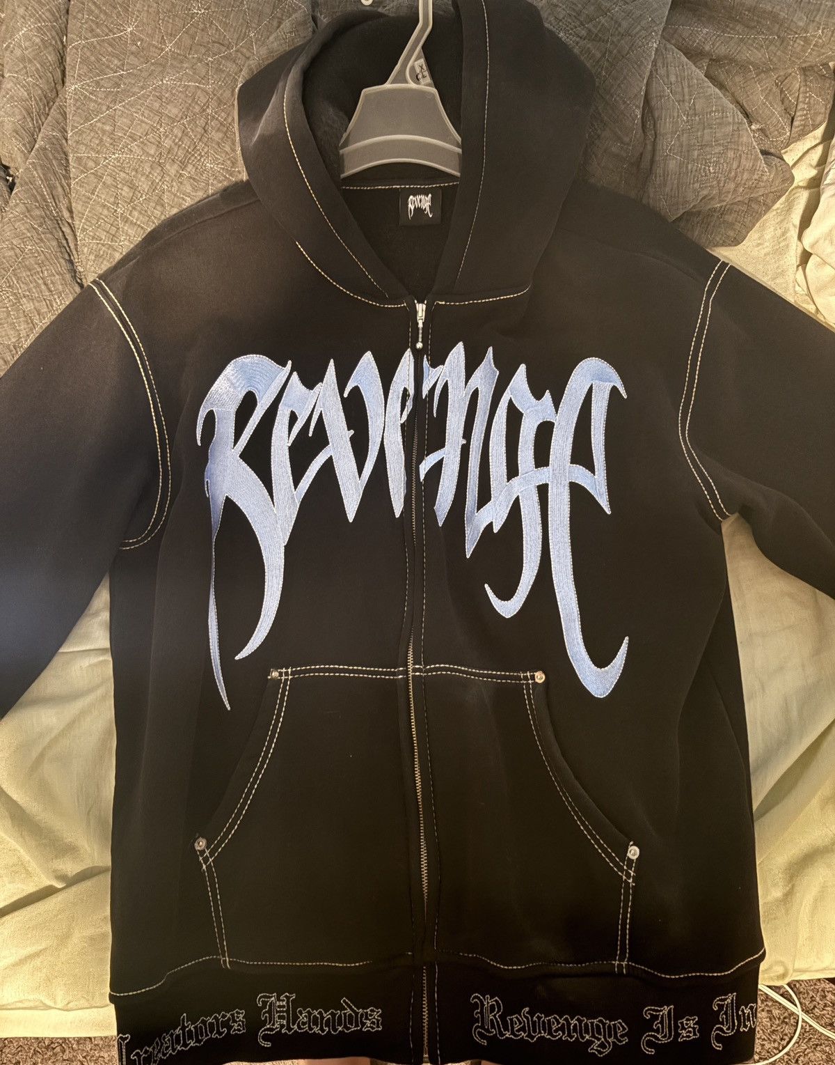 Revenge Revenge Black/Blue contrast Zip up Size US XXL / EU 58 / 5 - 1 Thumbnail