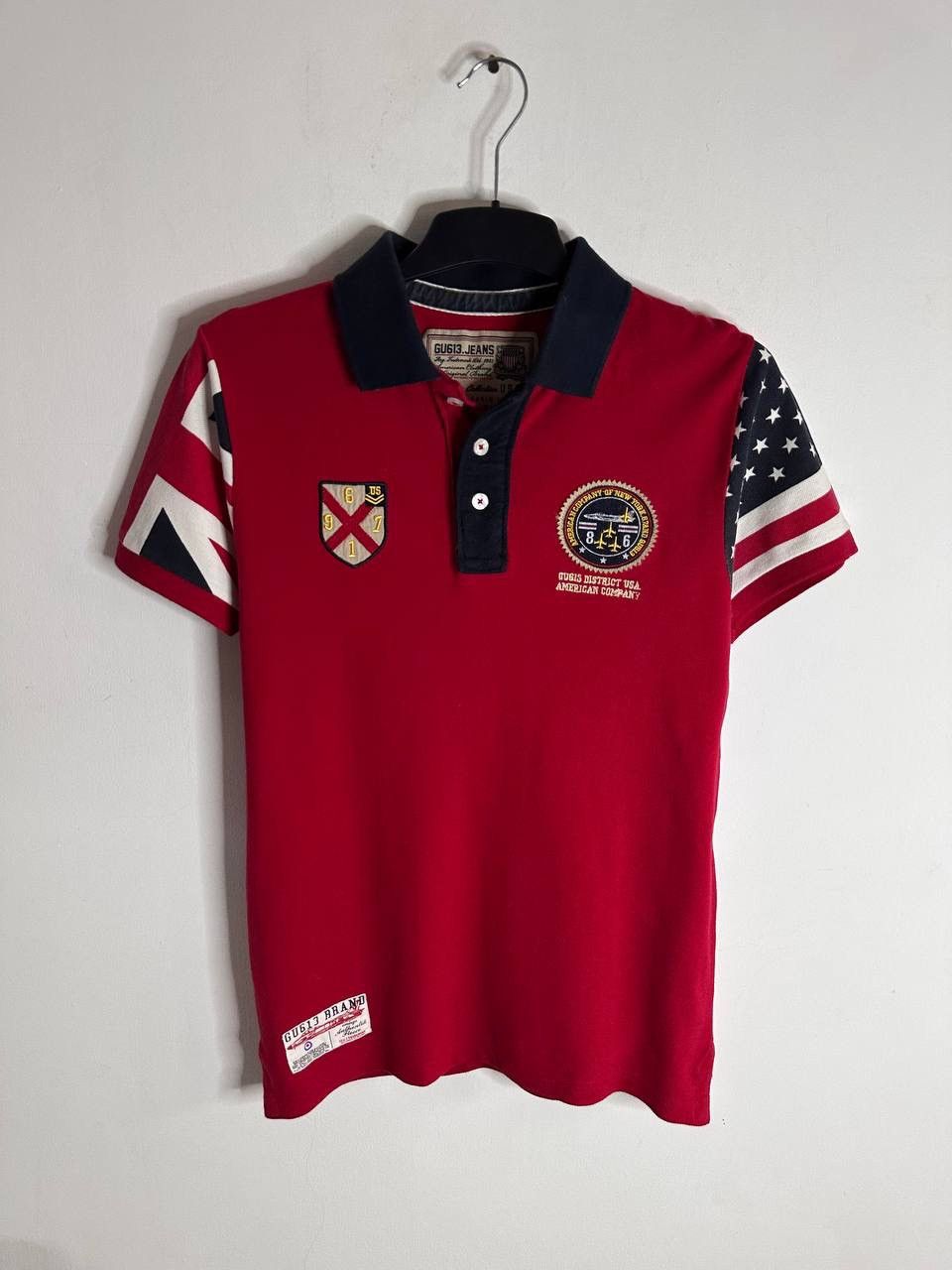 Aeronautica Militare GU613 Jeans Pilot Polo Shirt S – USA/UK Flag Sleeves MA-1 Size US S / EU 44-46 / 1 - 1 Thumbnail