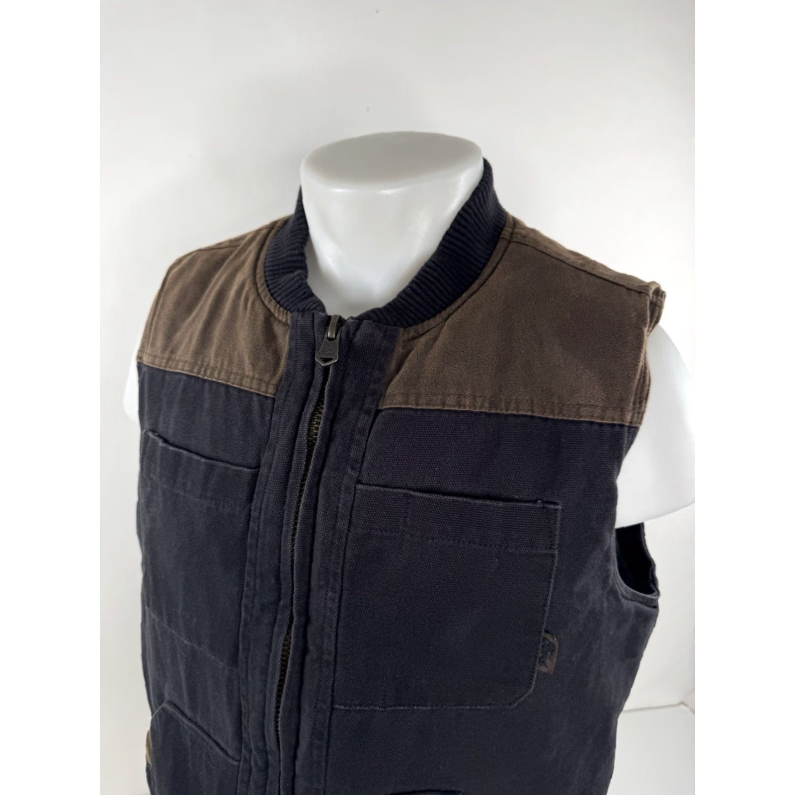 Ford FORD F-150 Canvas Vest Mens M Zip Heavy Duty Gray Cotton Canvas Pocket Ford F-150 Vest M Mens Zip Size US M / EU 48-50 / 2 - 3 Thumbnail