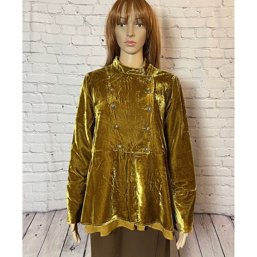 Free People NWT New $228 Free People Velvet Faye Warm Tobacco Jacket Si Size S / US 4 / IT 40 - 4 Thumbnail
