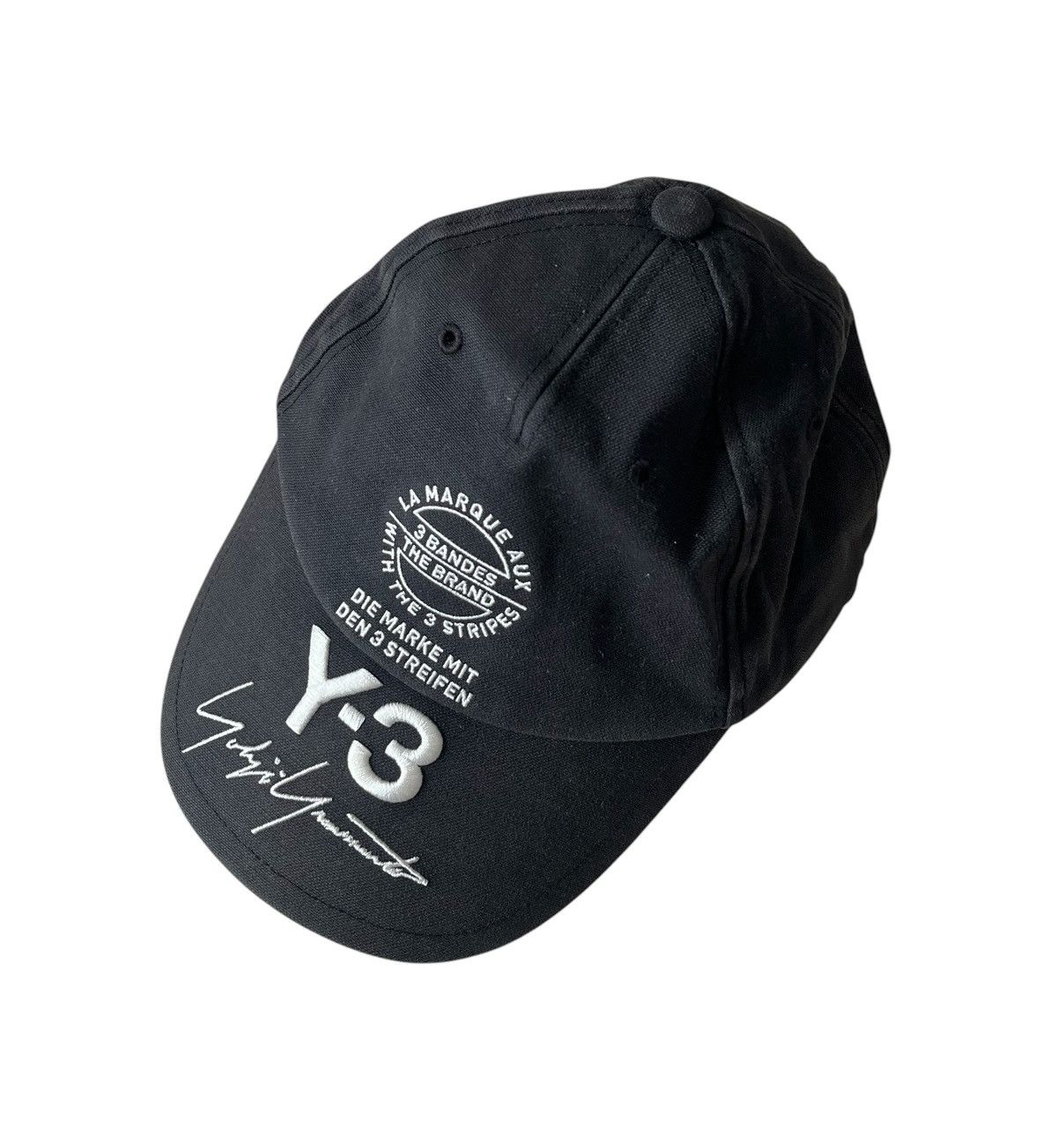 Yohji Yamamoto Yohji yamamoto y-3 logo embroidered baseball cap Size ONE SIZE - 1 Thumbnail