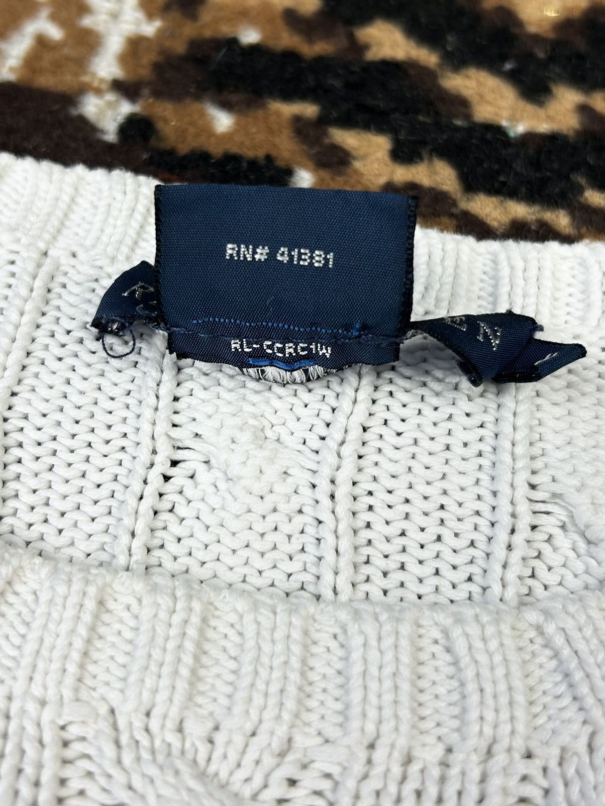 Polo Ralph Lauren × Vintage Vintage Polo Ralph Lauren White Knitted Sweater M size Size M / US 6-8 / IT 42-44 - 12 Thumbnail