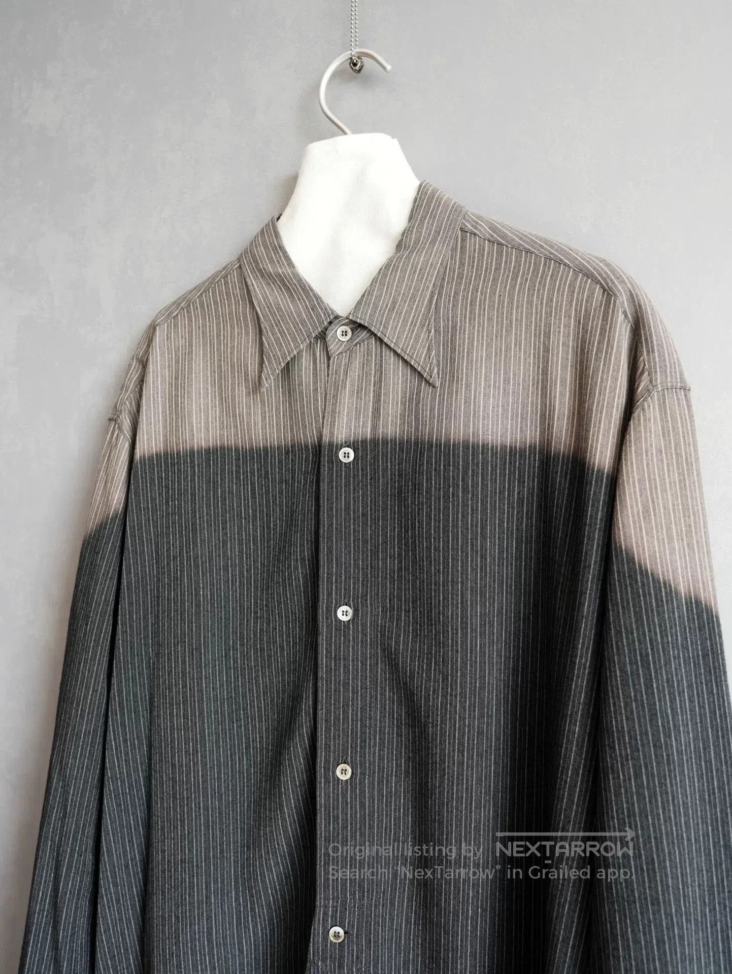 Yohji Yamamoto Yohji Yamamoto 96AW Stripe Faded Shirt. Size US M / EU 48-50 / 2 - 2 Thumbnail