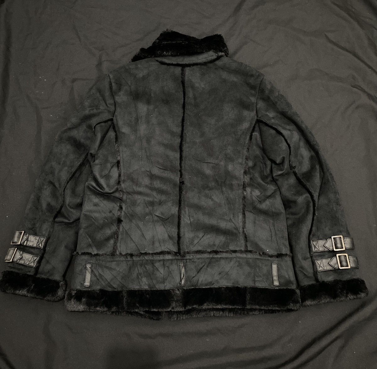 14th Addiction Vintage Buona Giornata Faux Fur Suede leather jacket Size US M / EU 48-50 / 2 - 7 Thumbnail