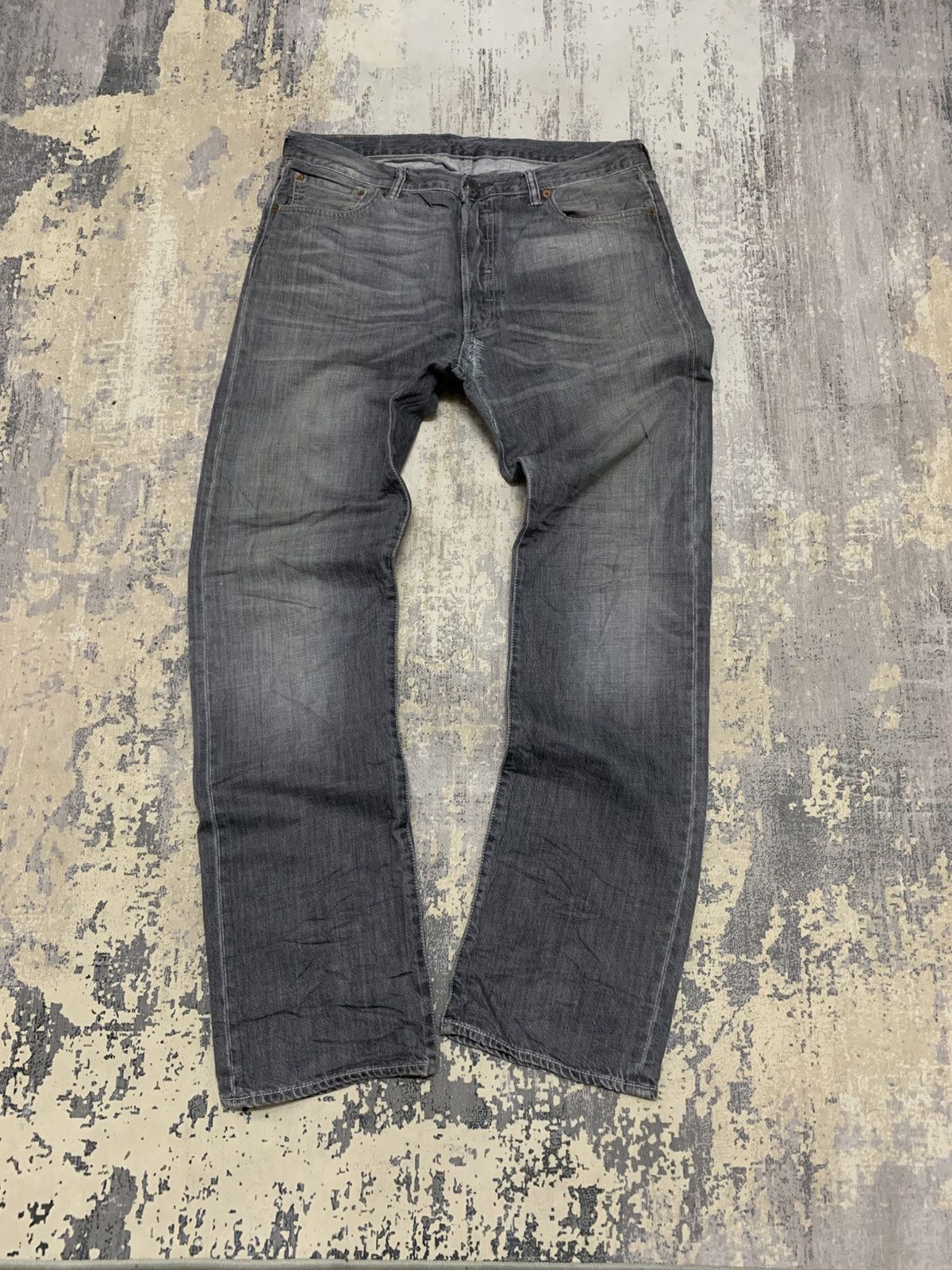 Levi's vintage levi's 501 distressed denim jeans W37 Size US 37 - 1 Thumbnail