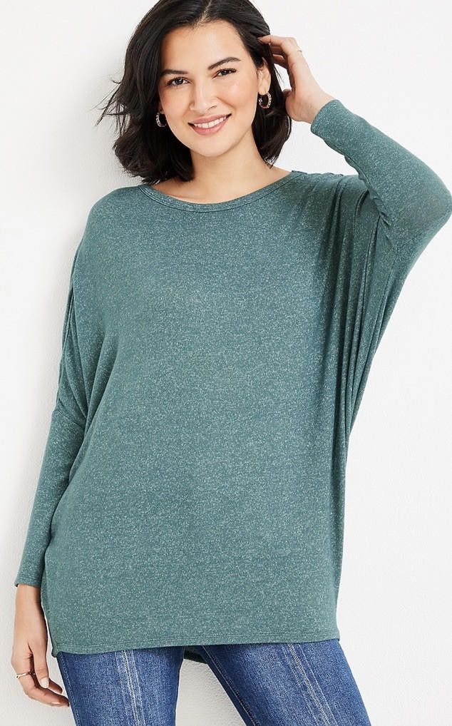 Designer Maurice’s 24/7 Cozy Solid Dolman Tee 3X Size 3XL / US 20-22 - 1 Thumbnail