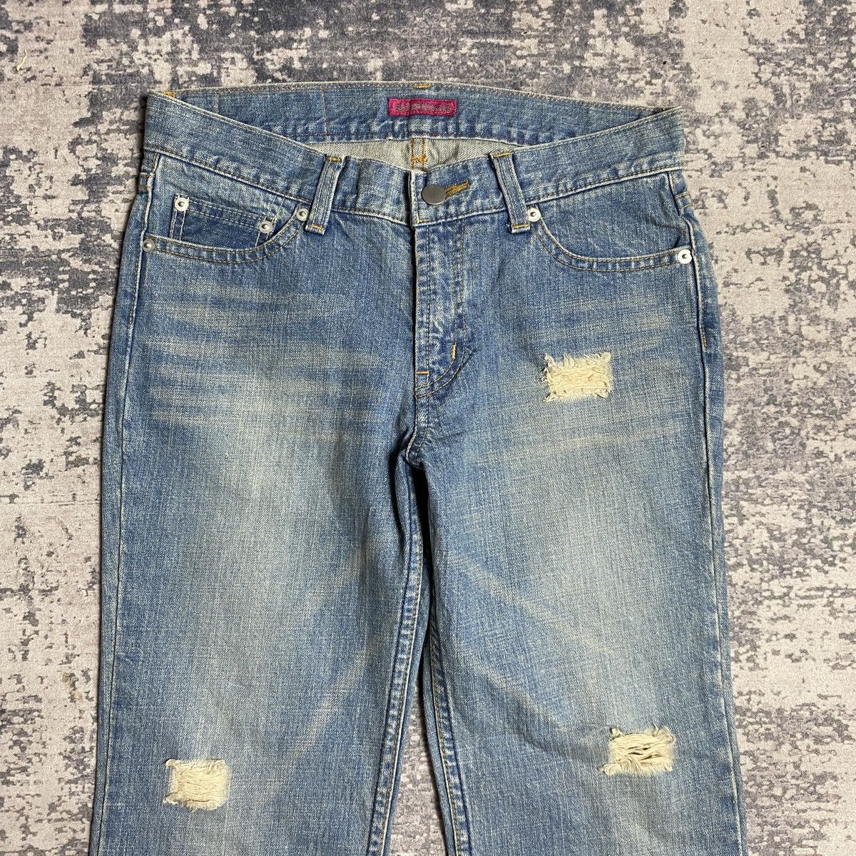 Angel Blue Vintage Schmooze Flared Denim Pants Size US 30 / EU 46 - 3 Thumbnail