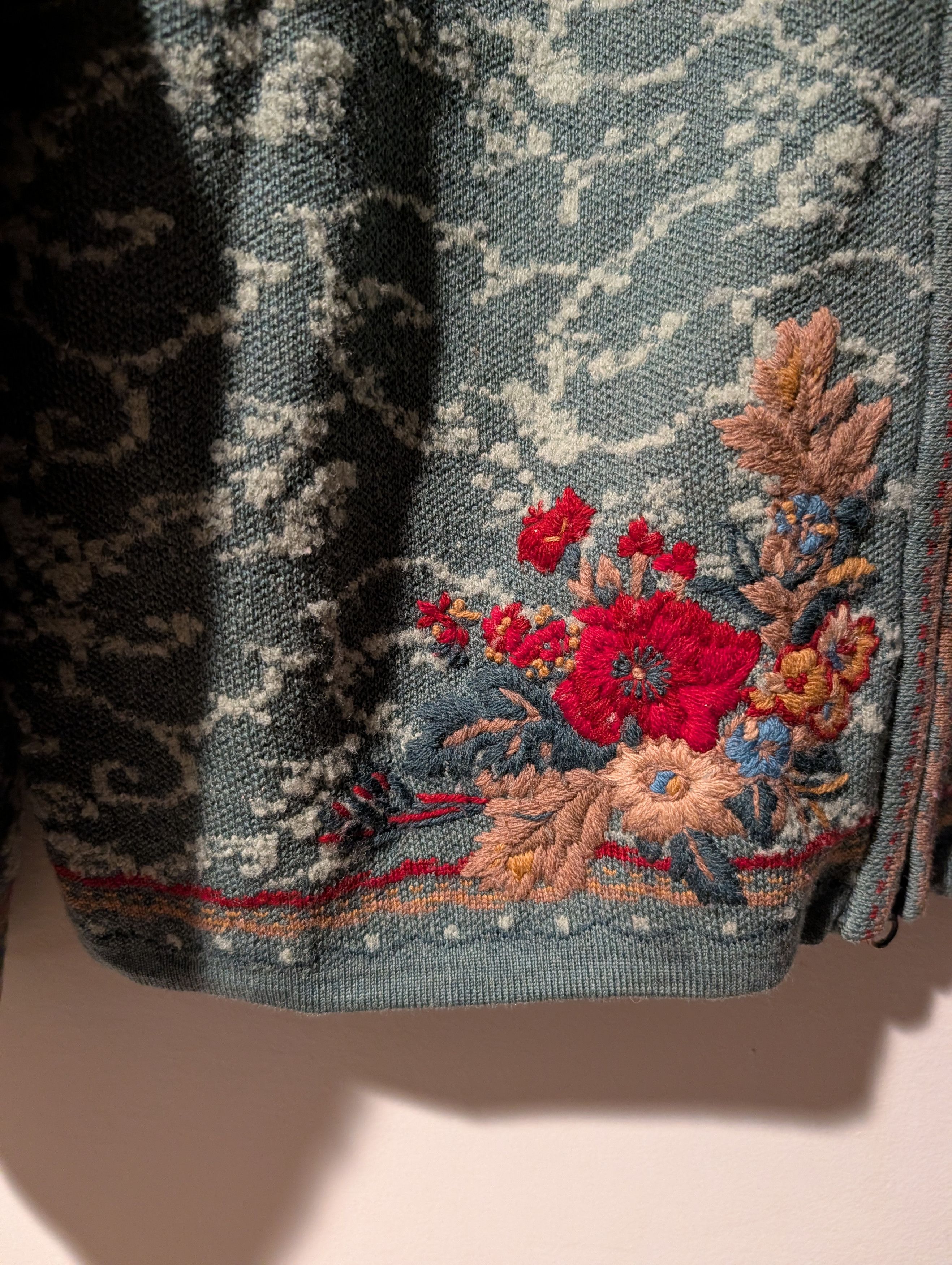 Pendleton Vintage Pendleton Wool Zip Up Cardigan Sweater Floral Size L / US 10 / IT 46 - 2 Thumbnail