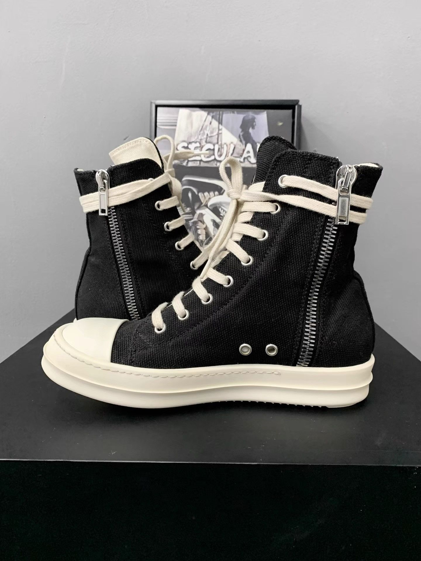 Rick Owens Rick Owens Drkshdw Big Converse K34 Size US 7 / IT 37 - 6 Thumbnail