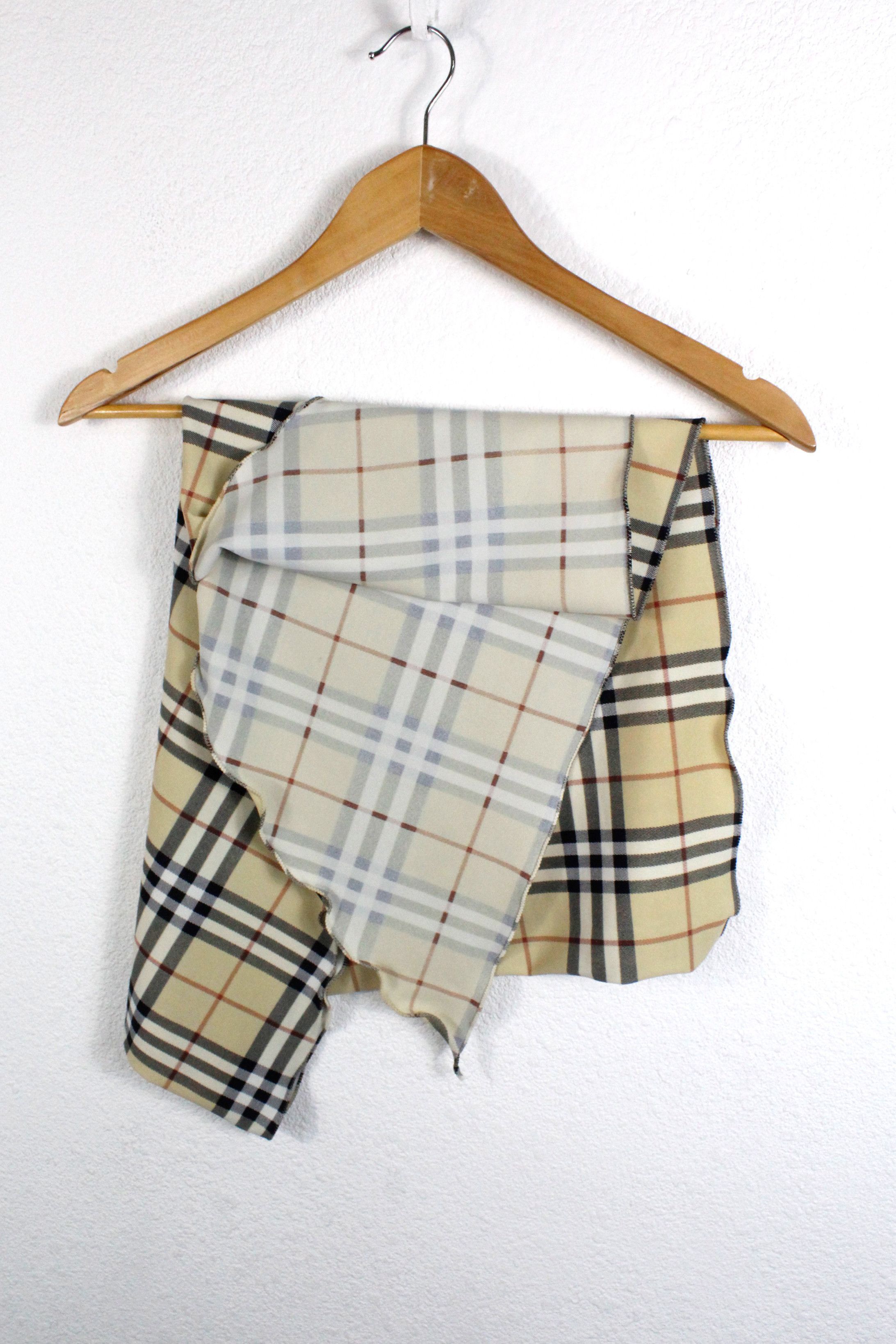 Burberry × Burberry Prorsum Burberry Beige Check Nova Bandeau & Head Shawl Size ONE SIZE - 5 Thumbnail