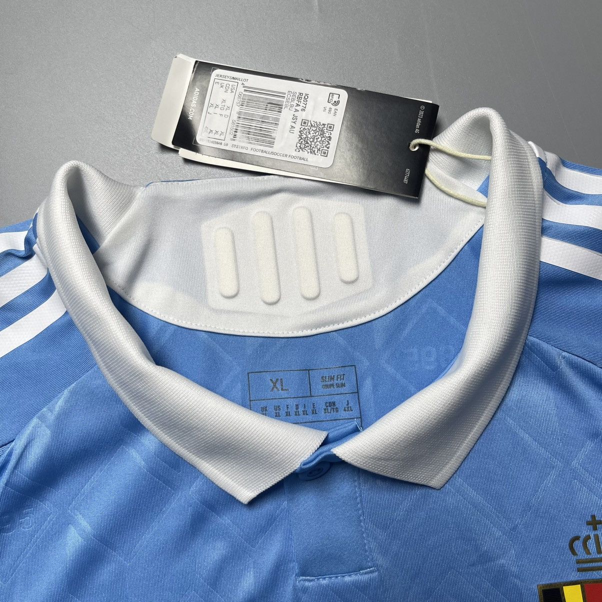 Vintage BELGIUM ADIDAS 2024 EURO FOOTBALL AWAY JERSEY #9 TROSSARD Size US XL / EU 56 / 4 - 5 Thumbnail